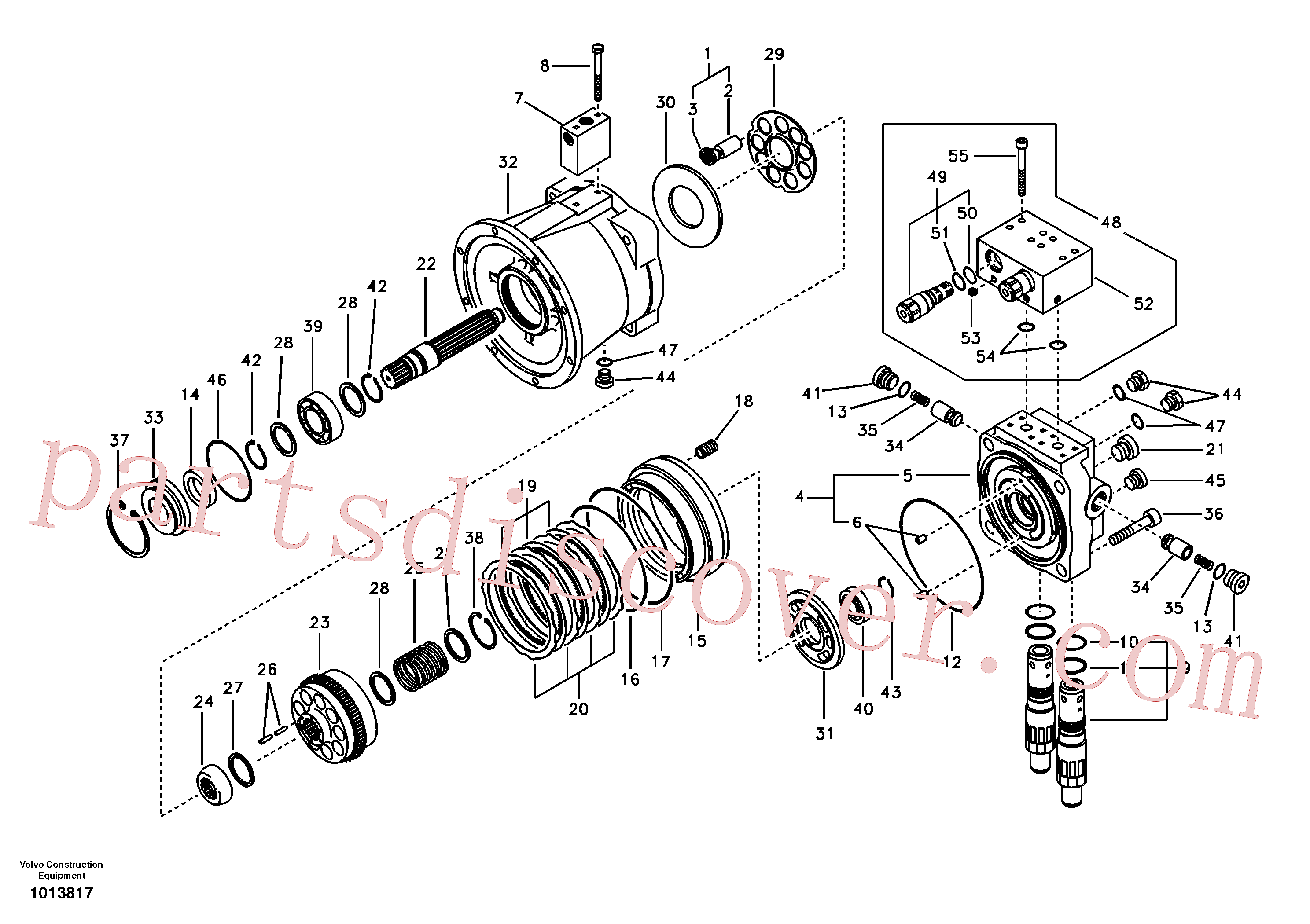 SA8230-25770 for Volvo Swing motor(1013817 assembly)