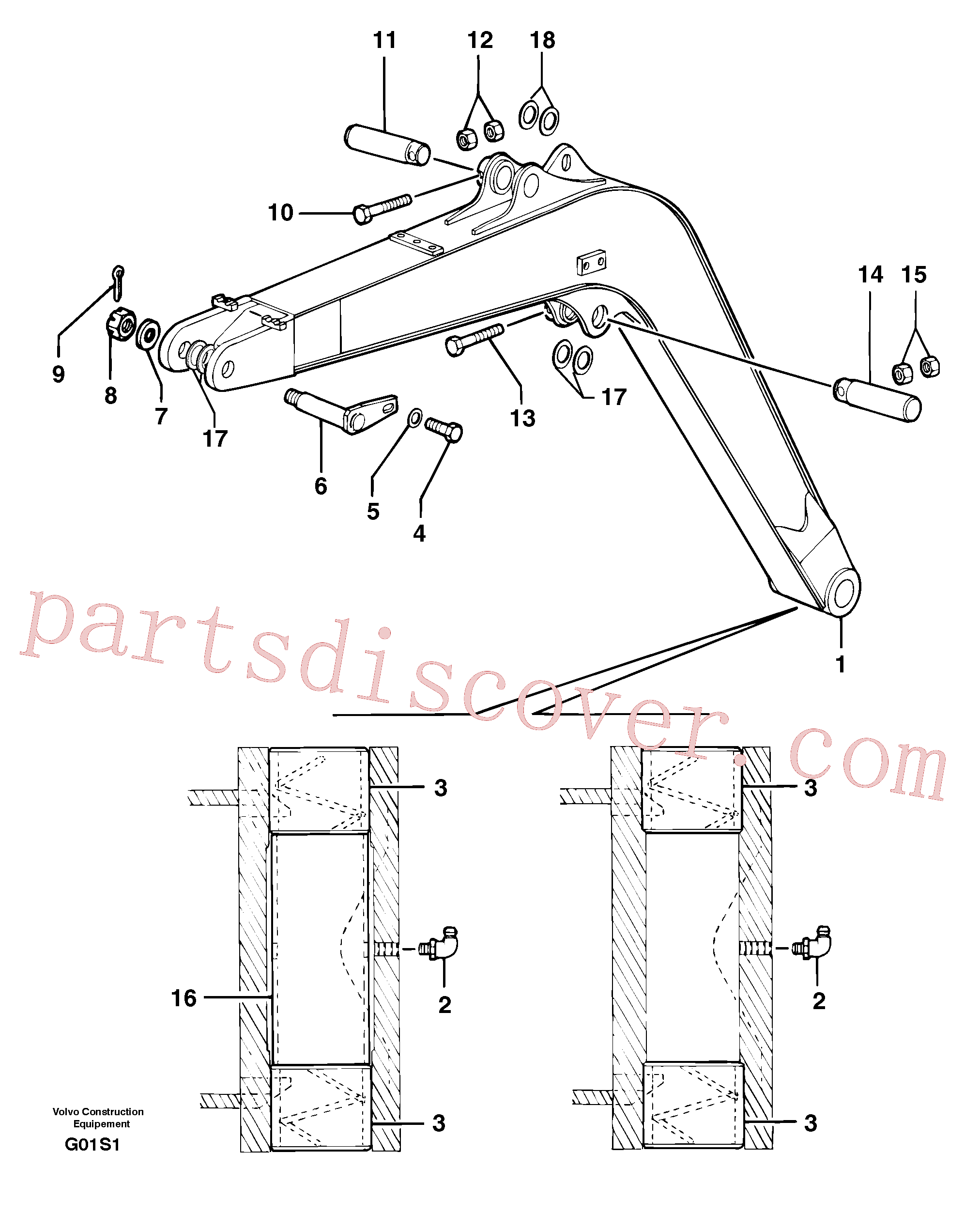 PJ5460026 for Volvo Boom(G01S1 assembly)