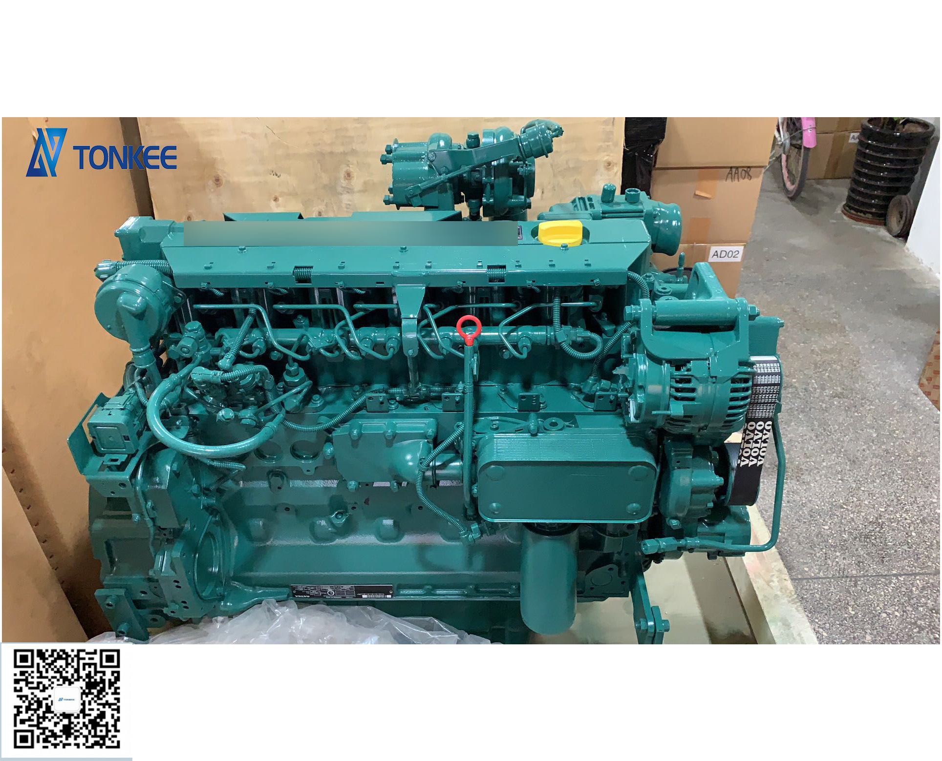 14536073 D6E EBE2 TCD2012L062V 165HP diesel engine assy EC210B PRIME EC210BP EC200B EC220D excavator complete diesel engine assy