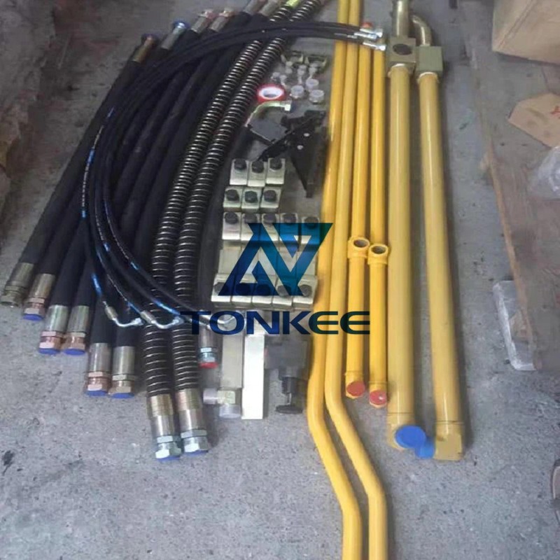 Shop Auxiliary line for excavator hydraulic breaker piping line kits hydraulic excavator pipe clamp Hydraulic Oil Hose Piping | Partsdic®