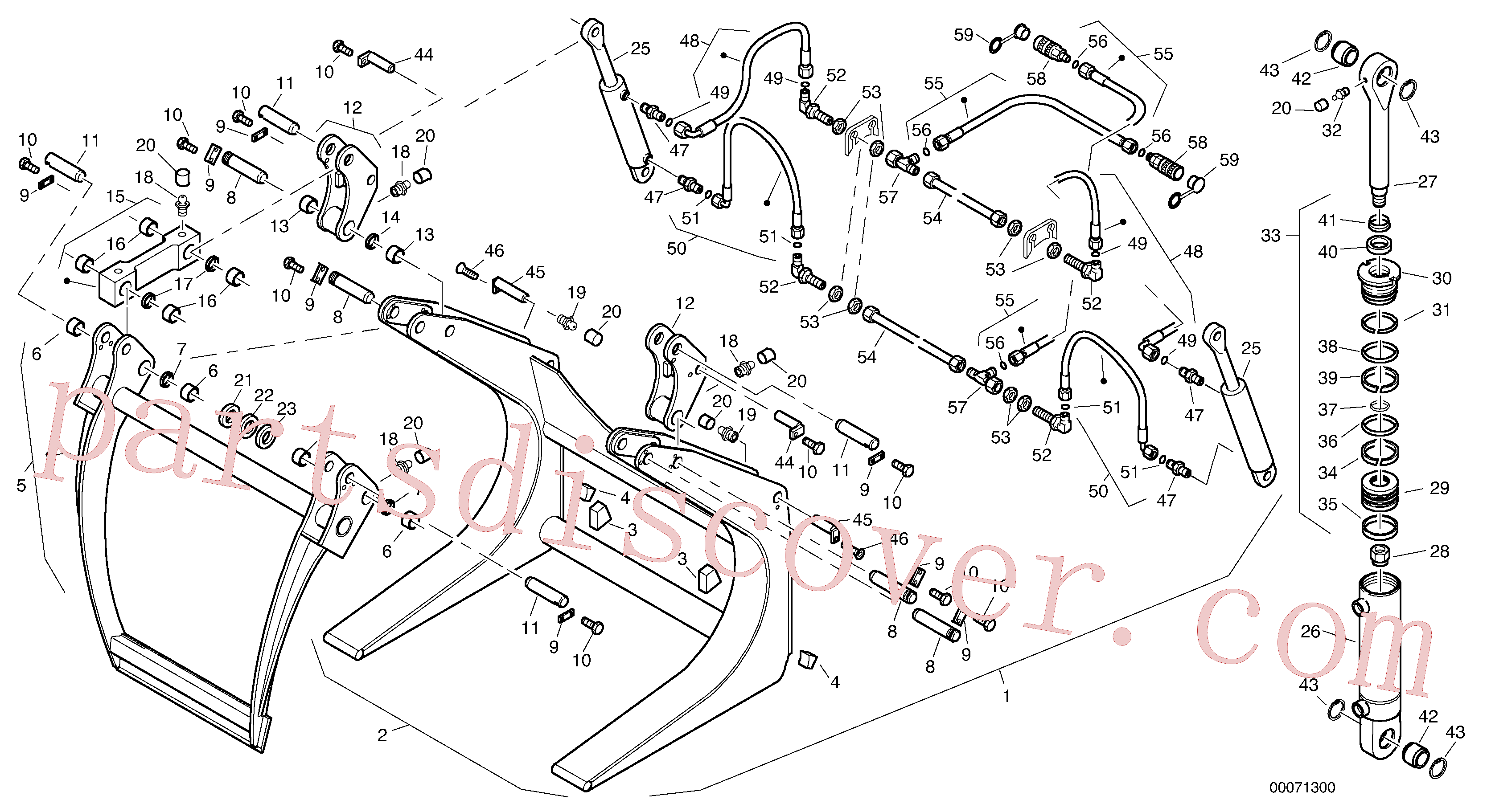 ZM4395120 Hose assembly for Volvo Excavator spare