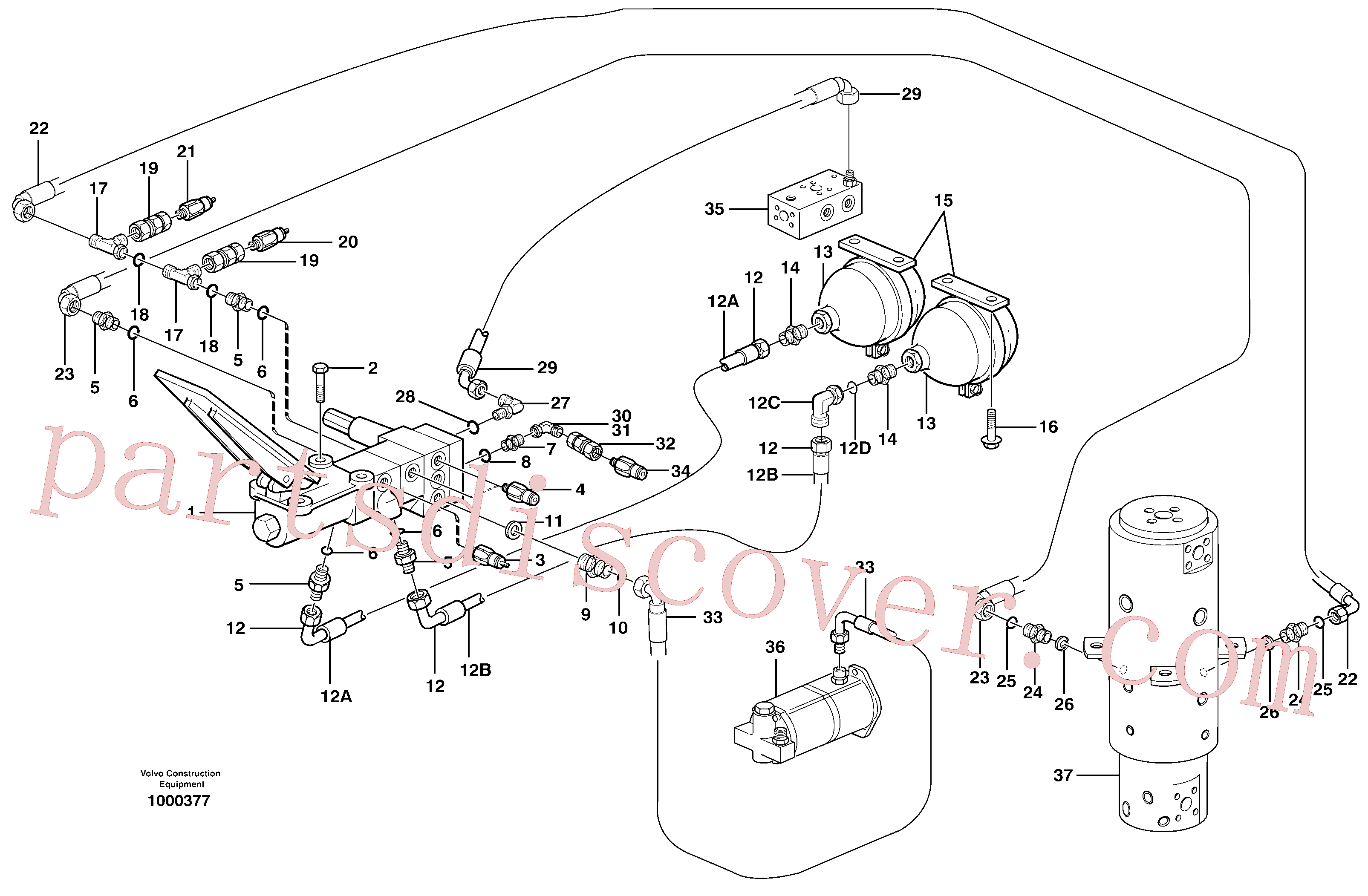 VOE14370248 for Volvo Brake system, superstructure(1000377 assembly)