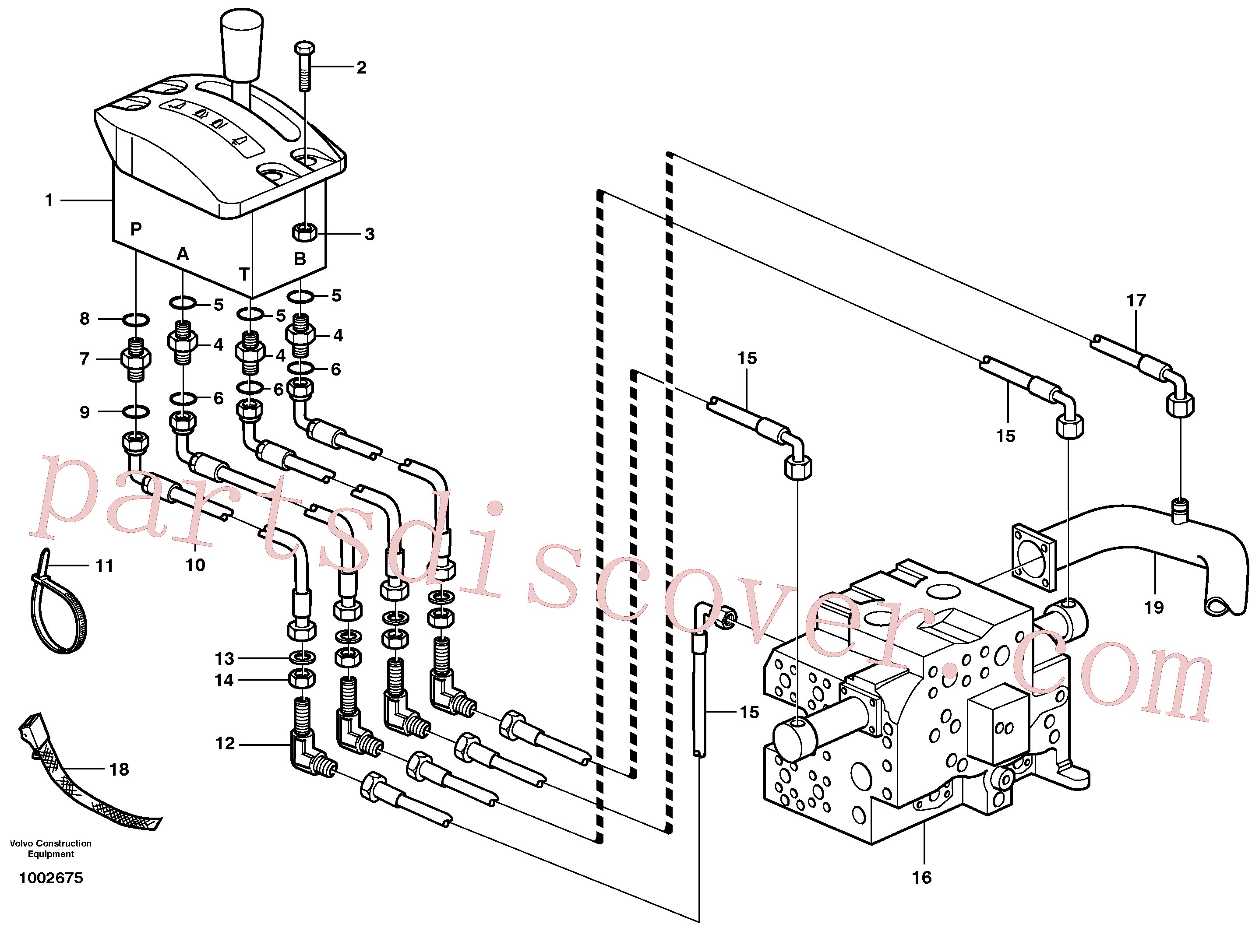 VOE14535689 for Volvo Servo system, tipper control(1002675 assembly)