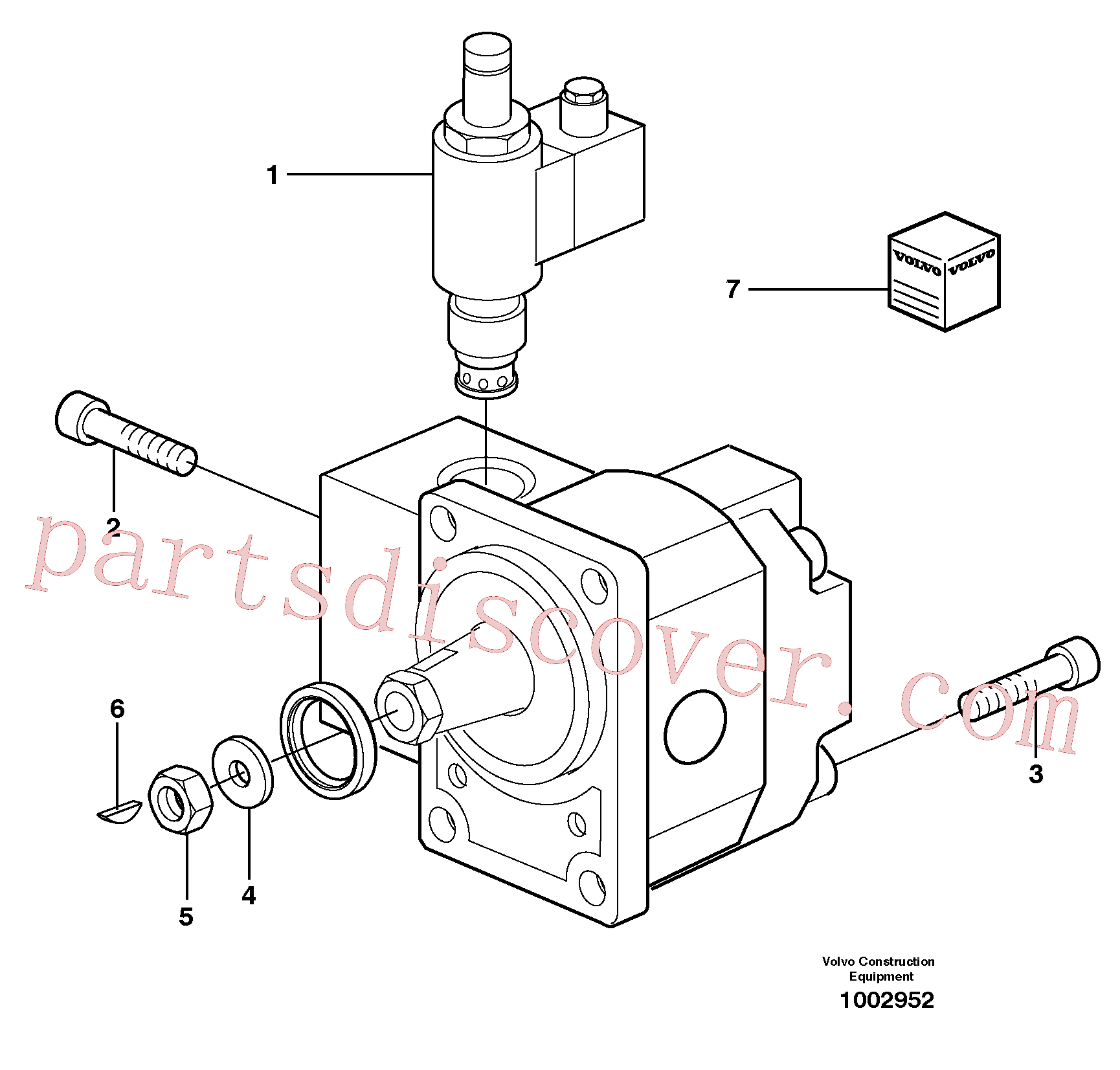 SA9286-19000 for Volvo Hydraulic motor(1002952 assembly)
