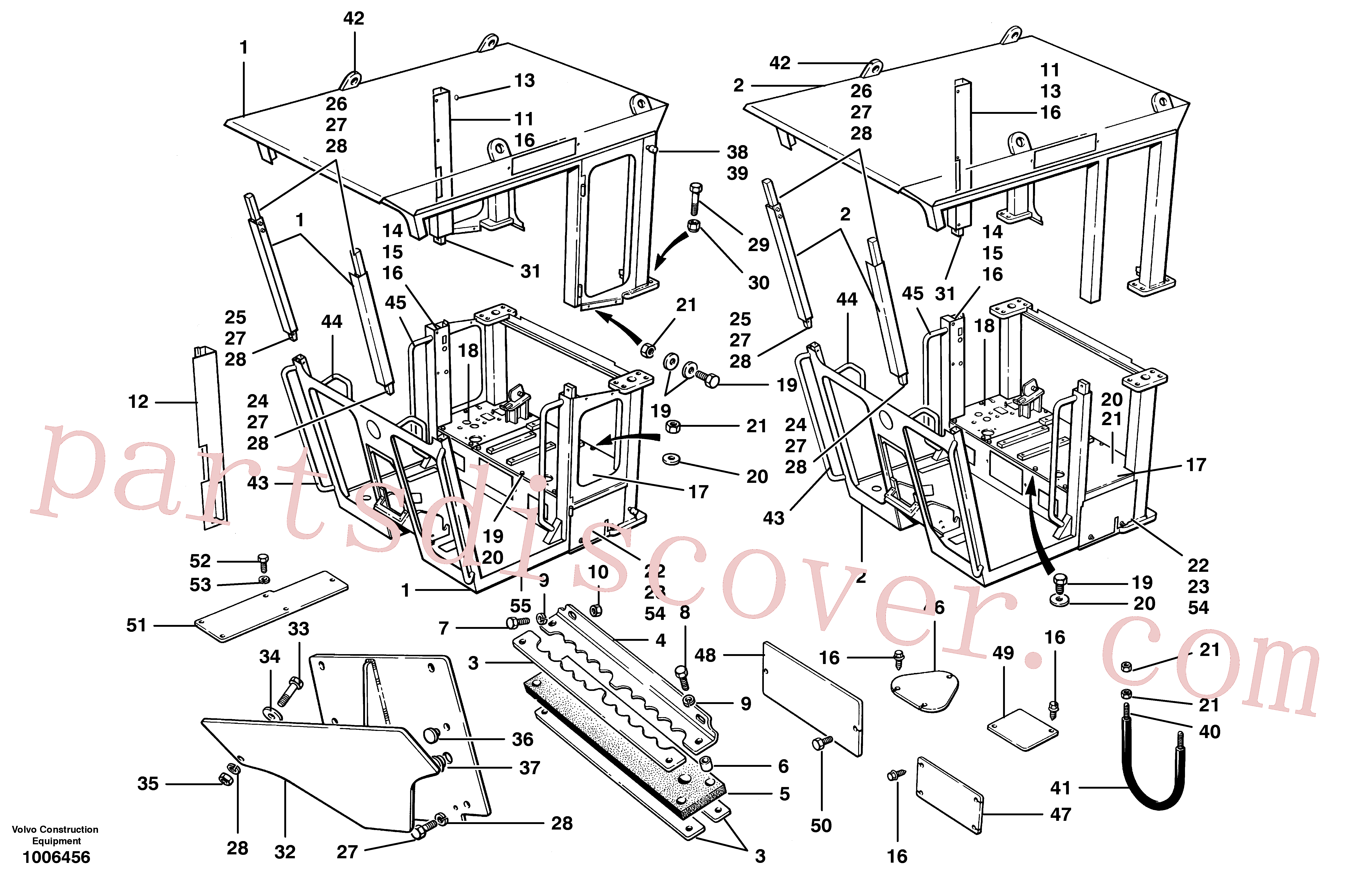 CH78460 for Volvo Cab - split Rops and Canopy(1006456 assembly)