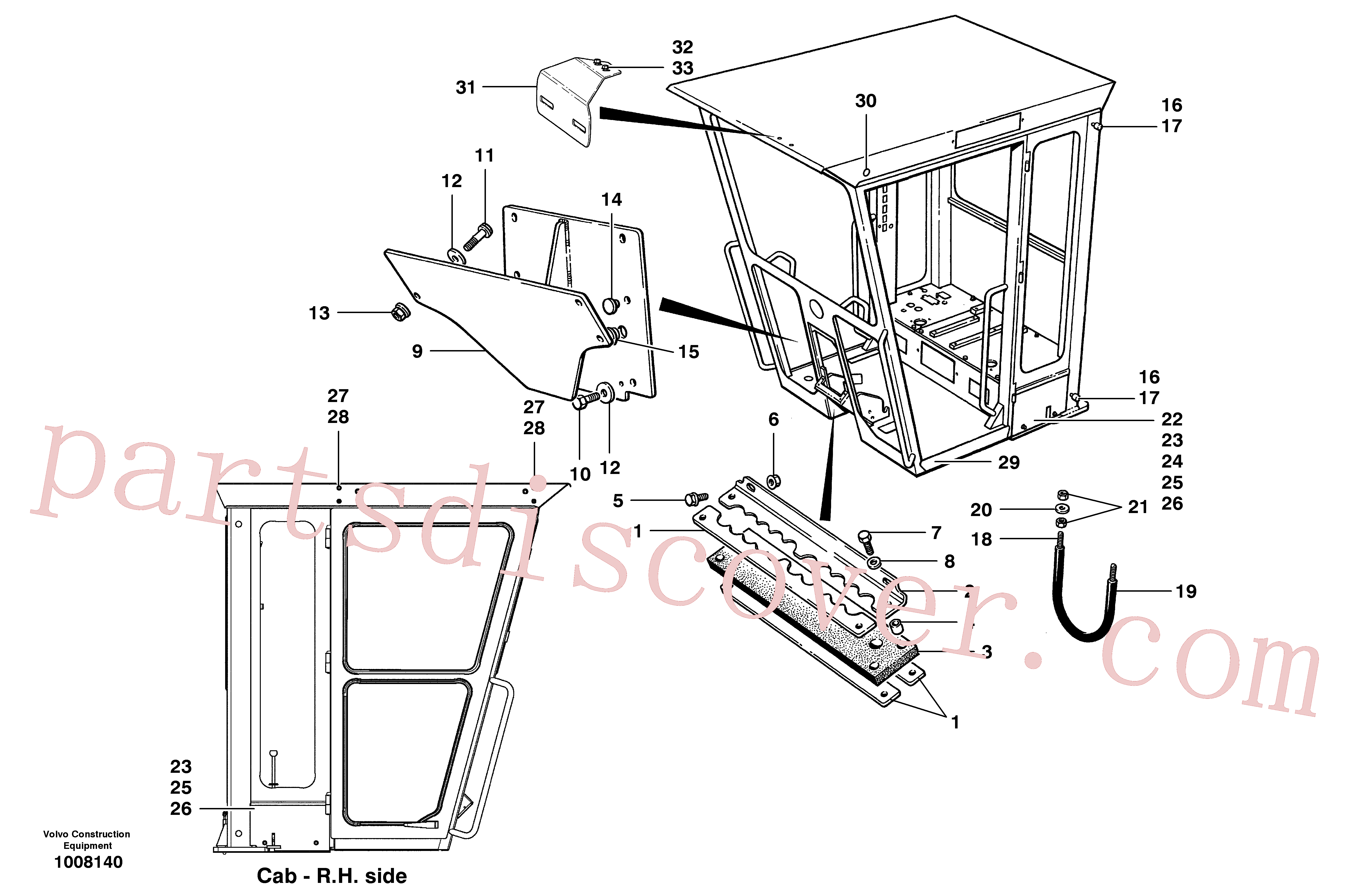 CH78460 for Volvo Cab - External parts(1008140 assembly)