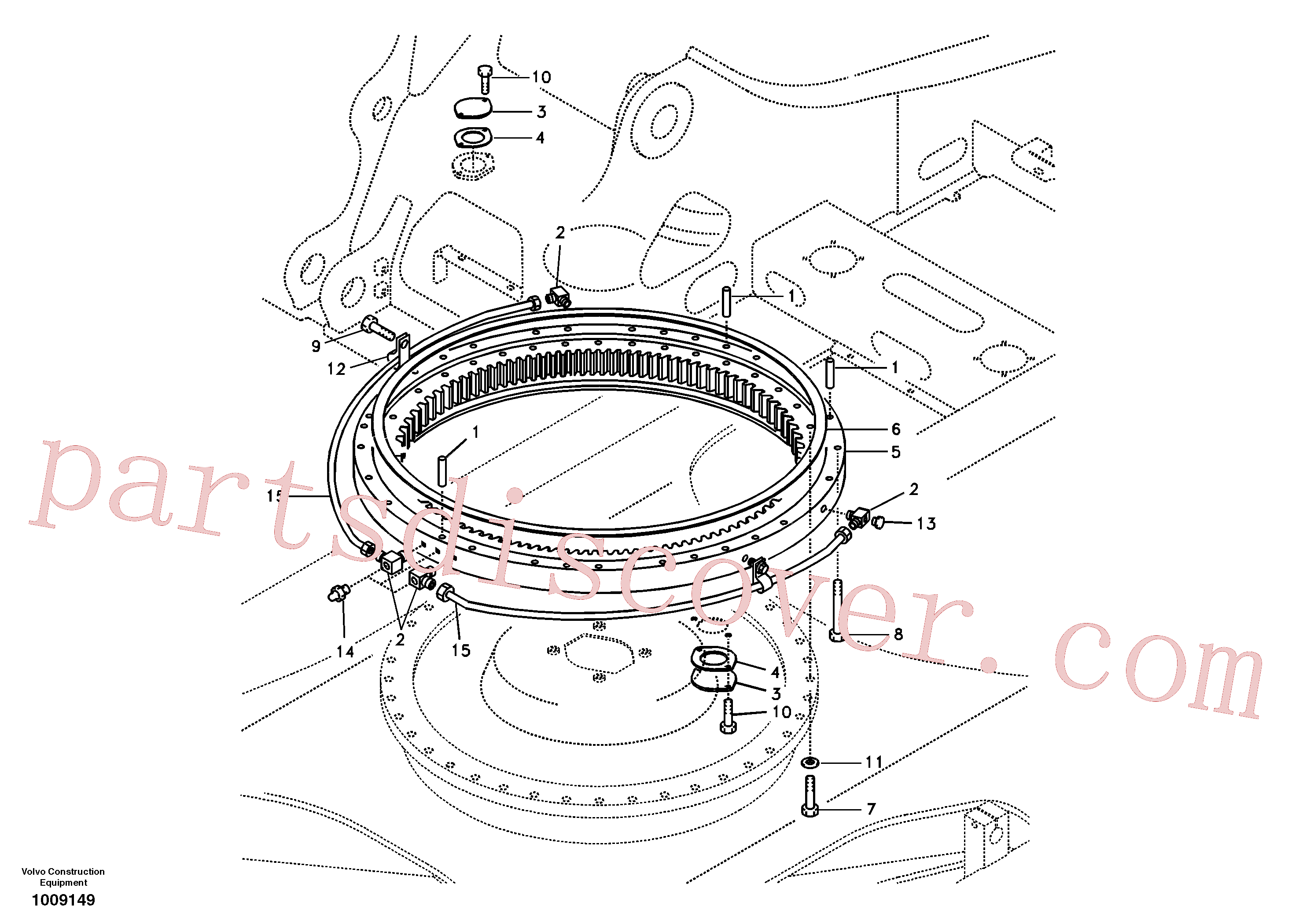 VOE992983 for Volvo Swing system(1009149 assembly)