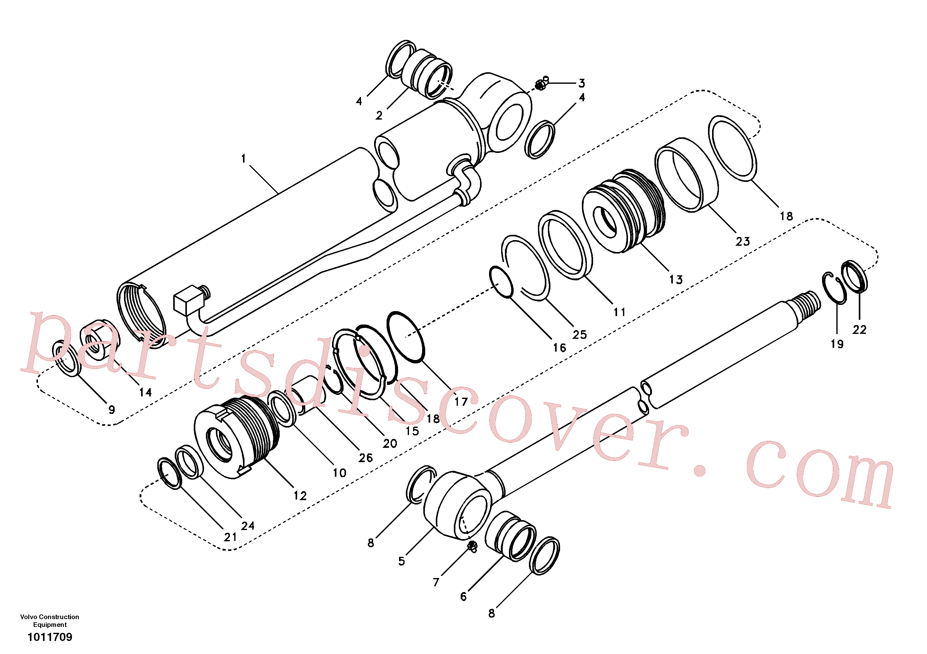SA9556-05000 for Volvo Bucket cylinder(1011709 assembly)