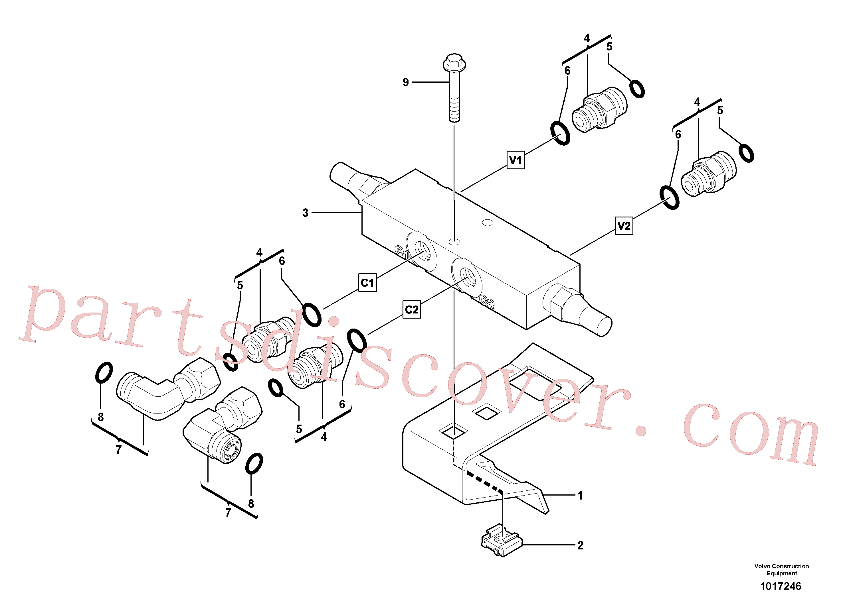 PJ4450021 Cage nut for Volvo Excavator Parts