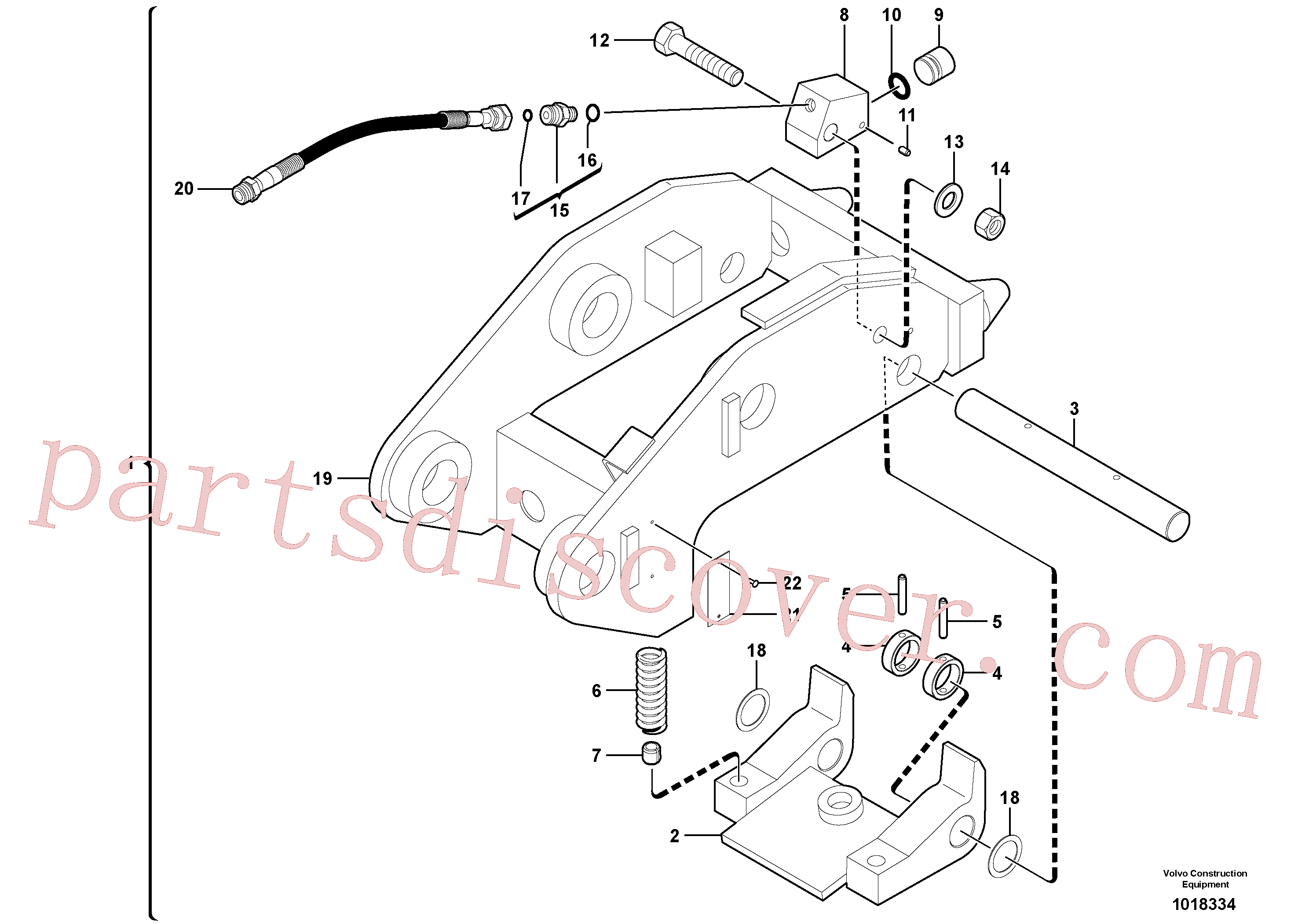 PJ3811415 for Volvo Tool holder / hydraulic control(1018334 assembly)