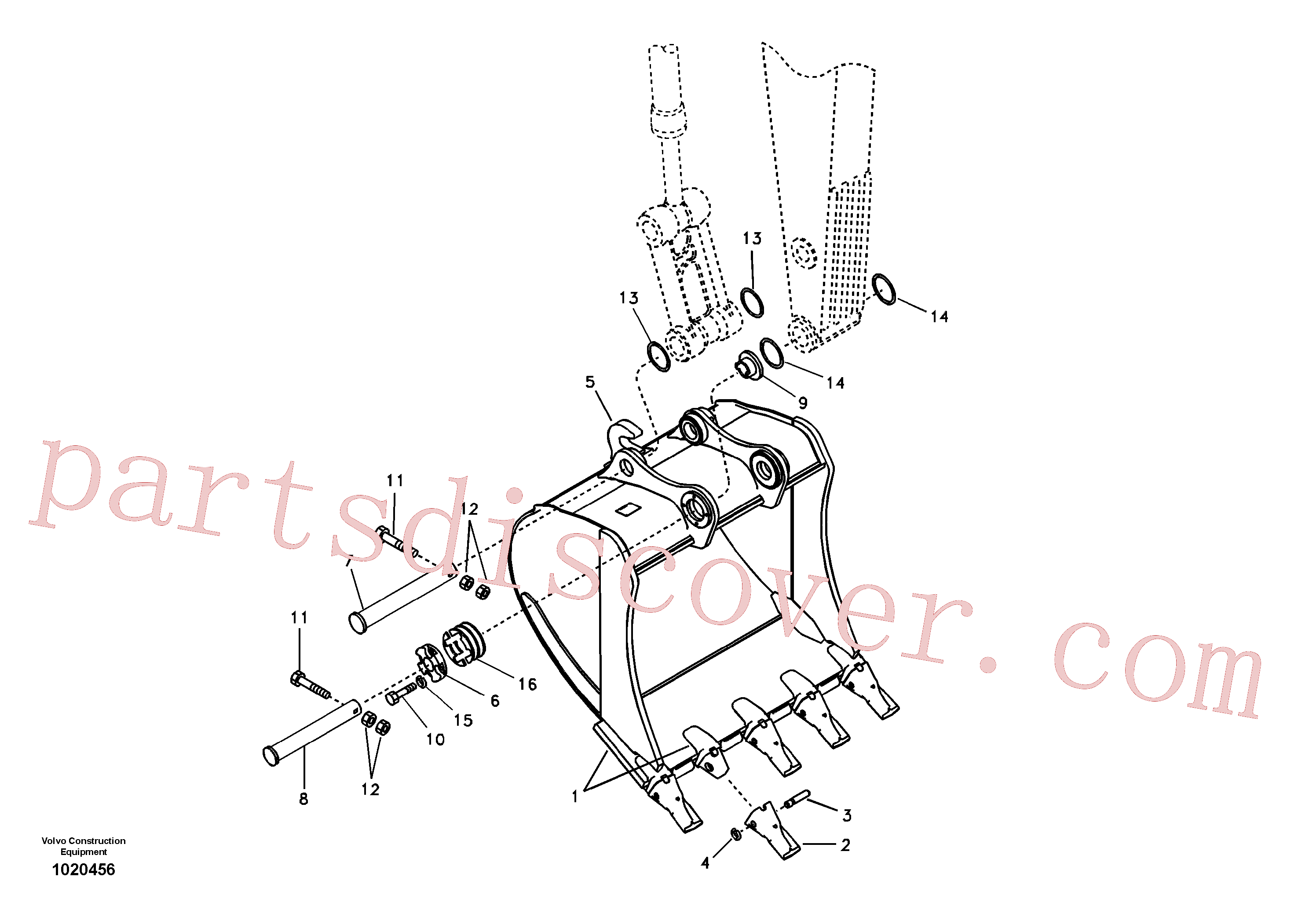 VOE14536800 for Volvo Bucket(1020456 assembly)
