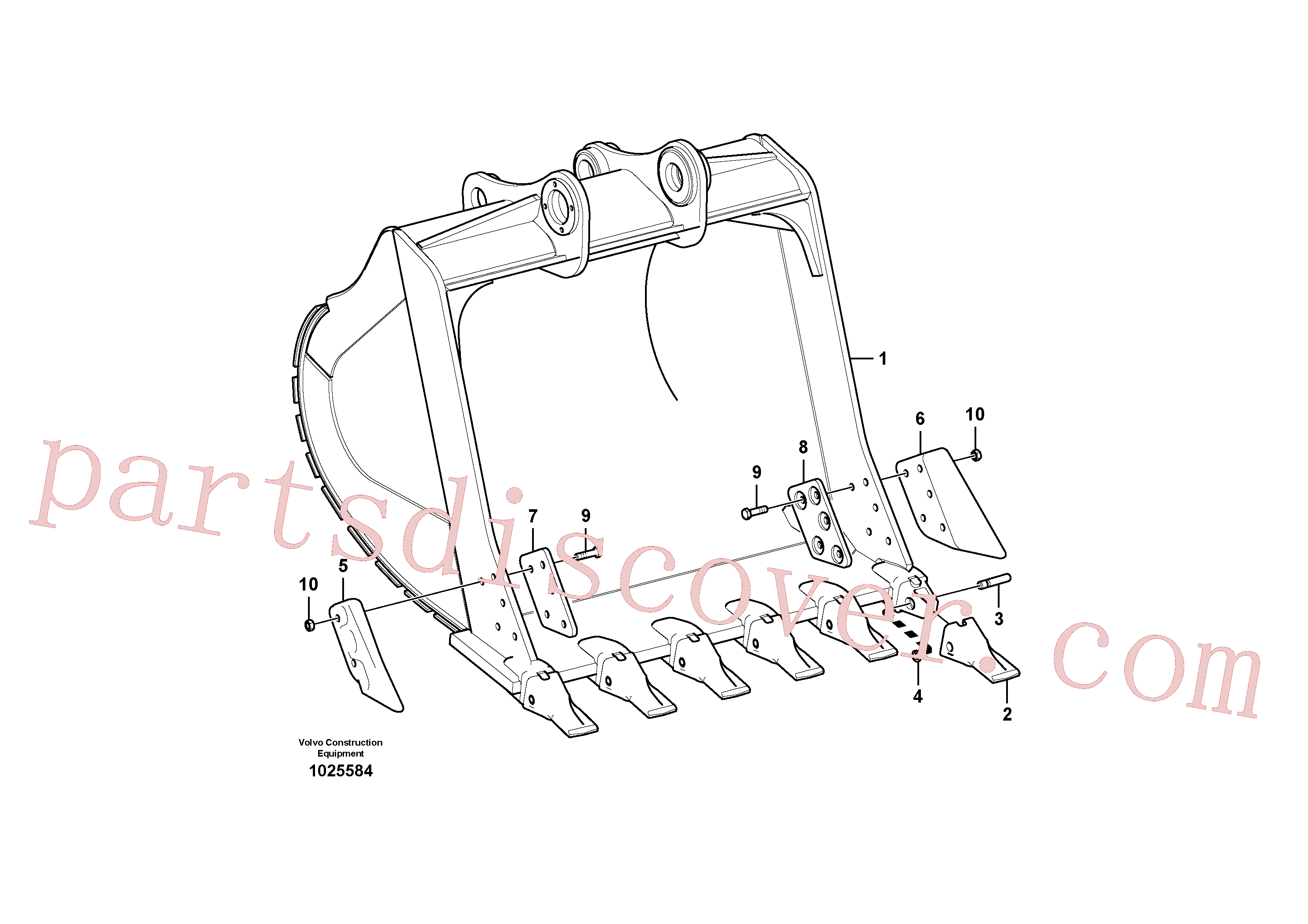 VOE14536800 for Volvo Bucket(1025584 assembly)
