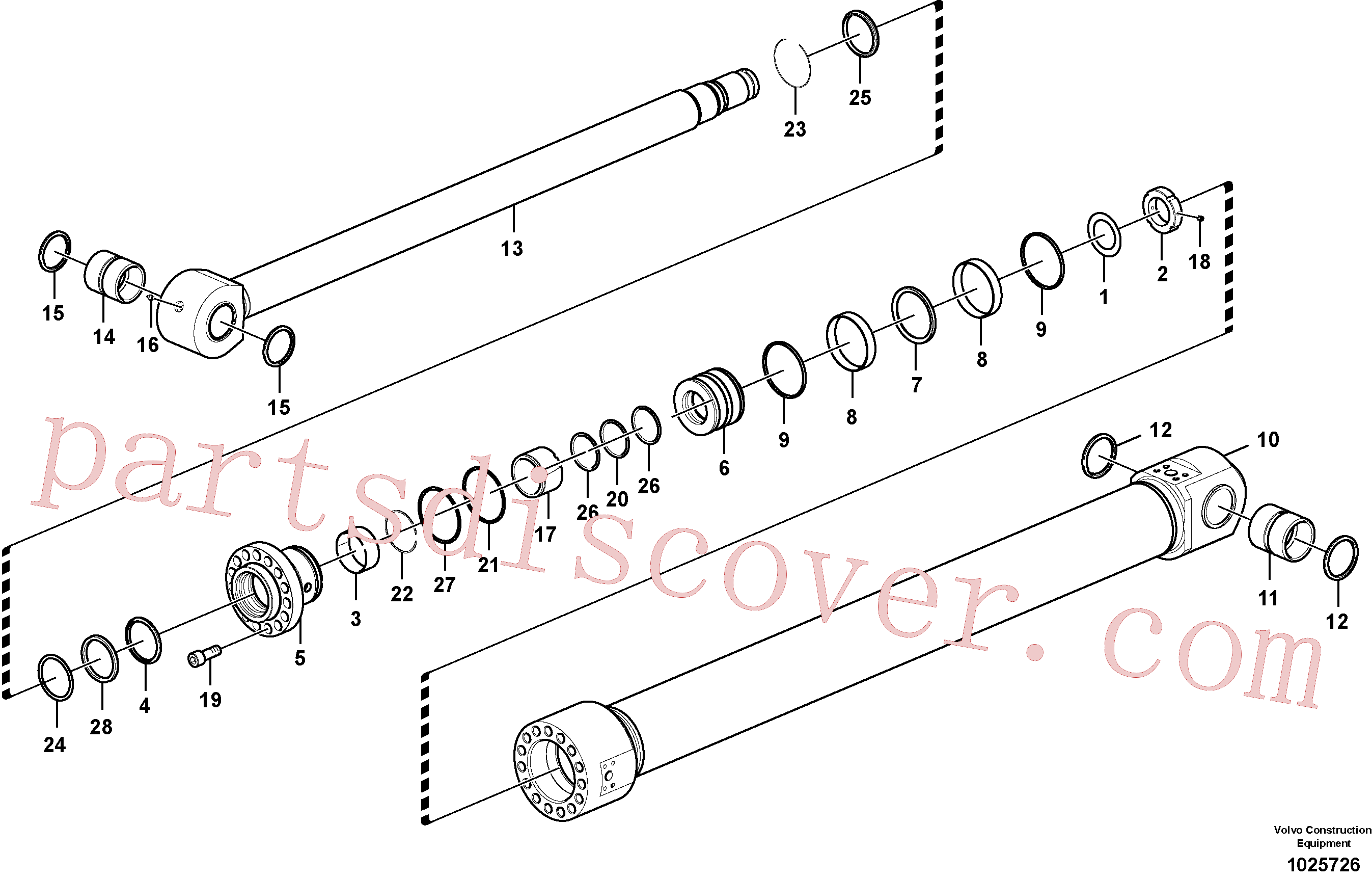 VOE14530667 for Volvo Bucket cylinder(1025726 assembly)