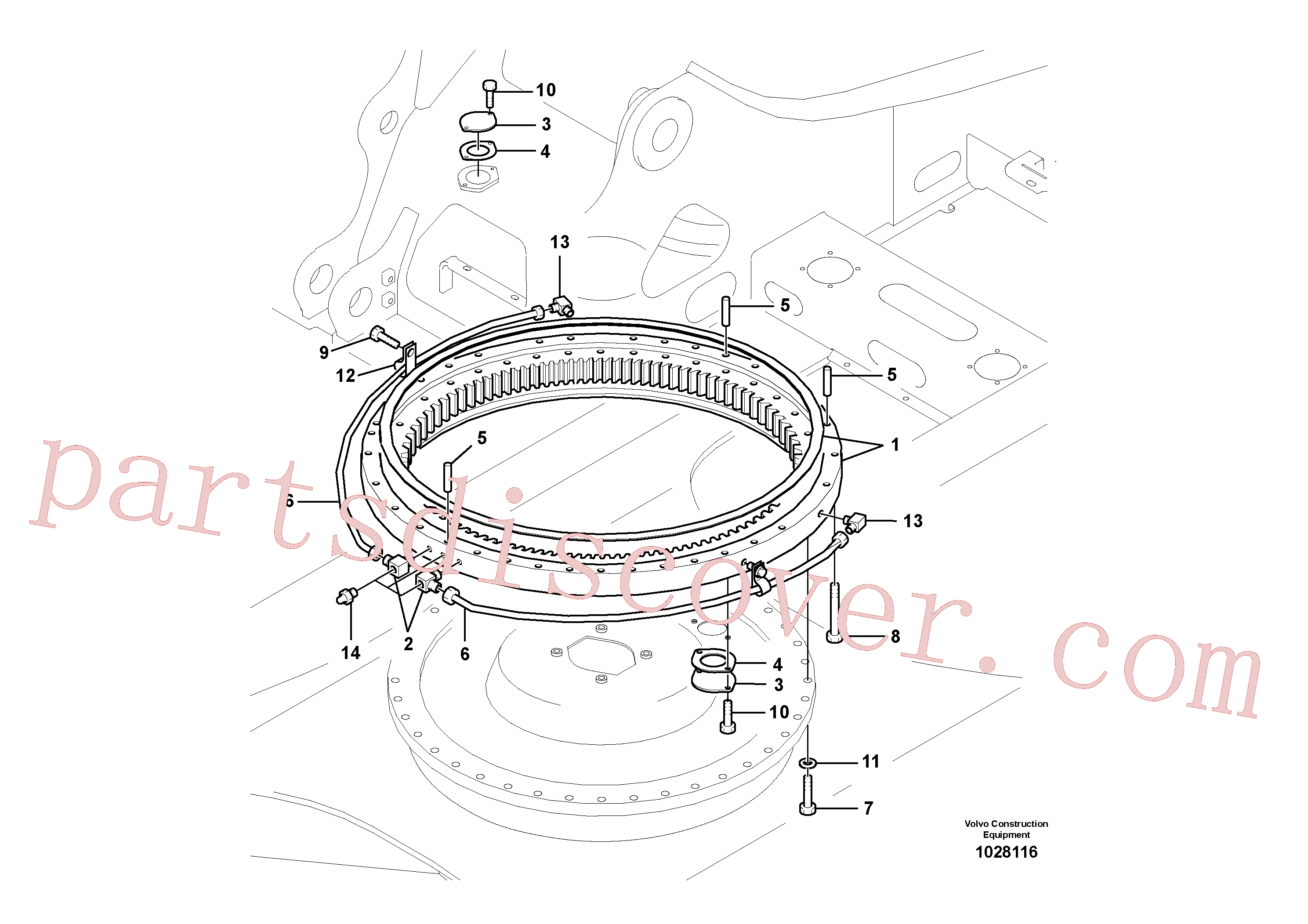 VOE992983 for Volvo Swing system(1028116 assembly)