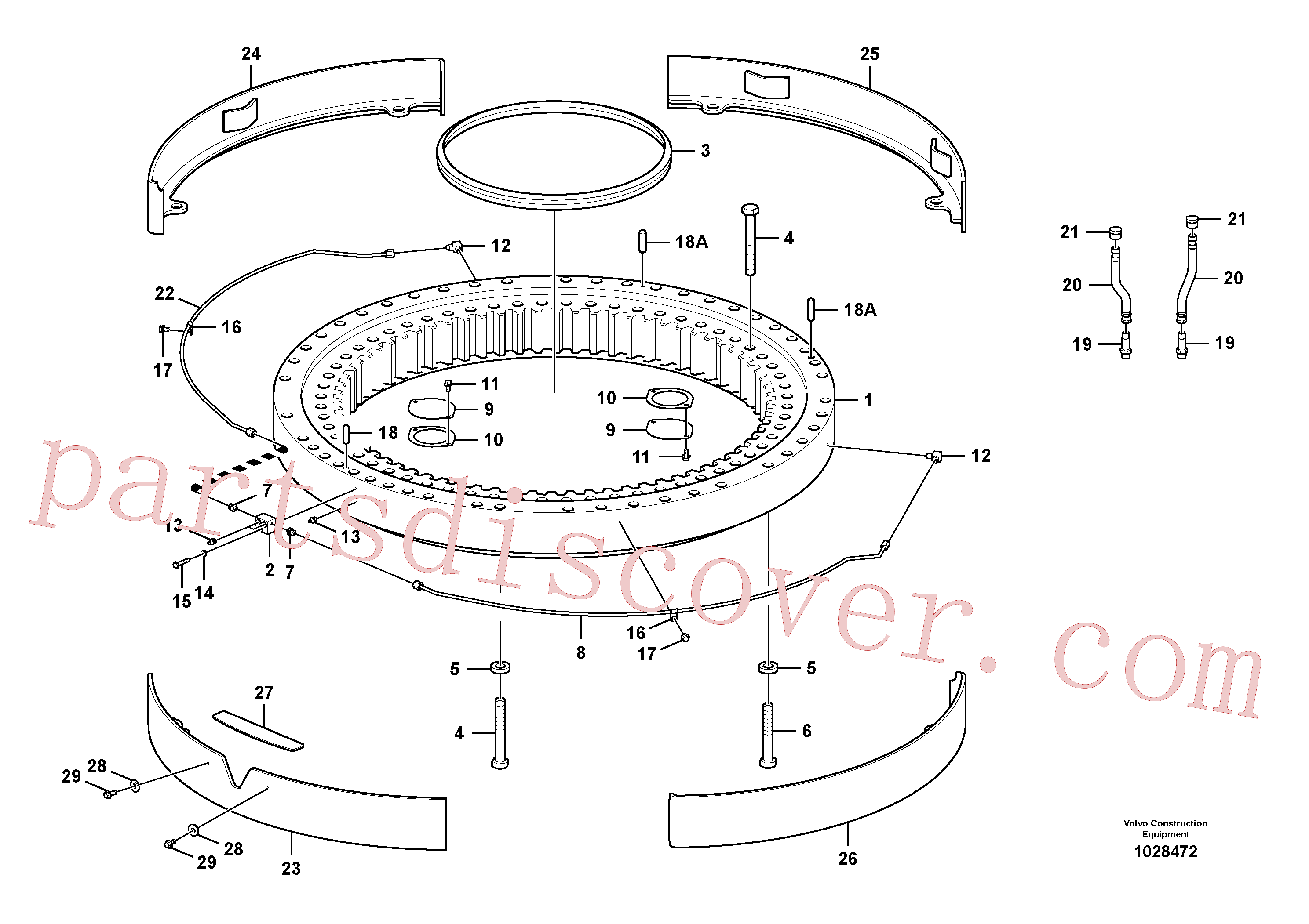 VOE14594298 for Volvo Swing system(1028472 assembly)