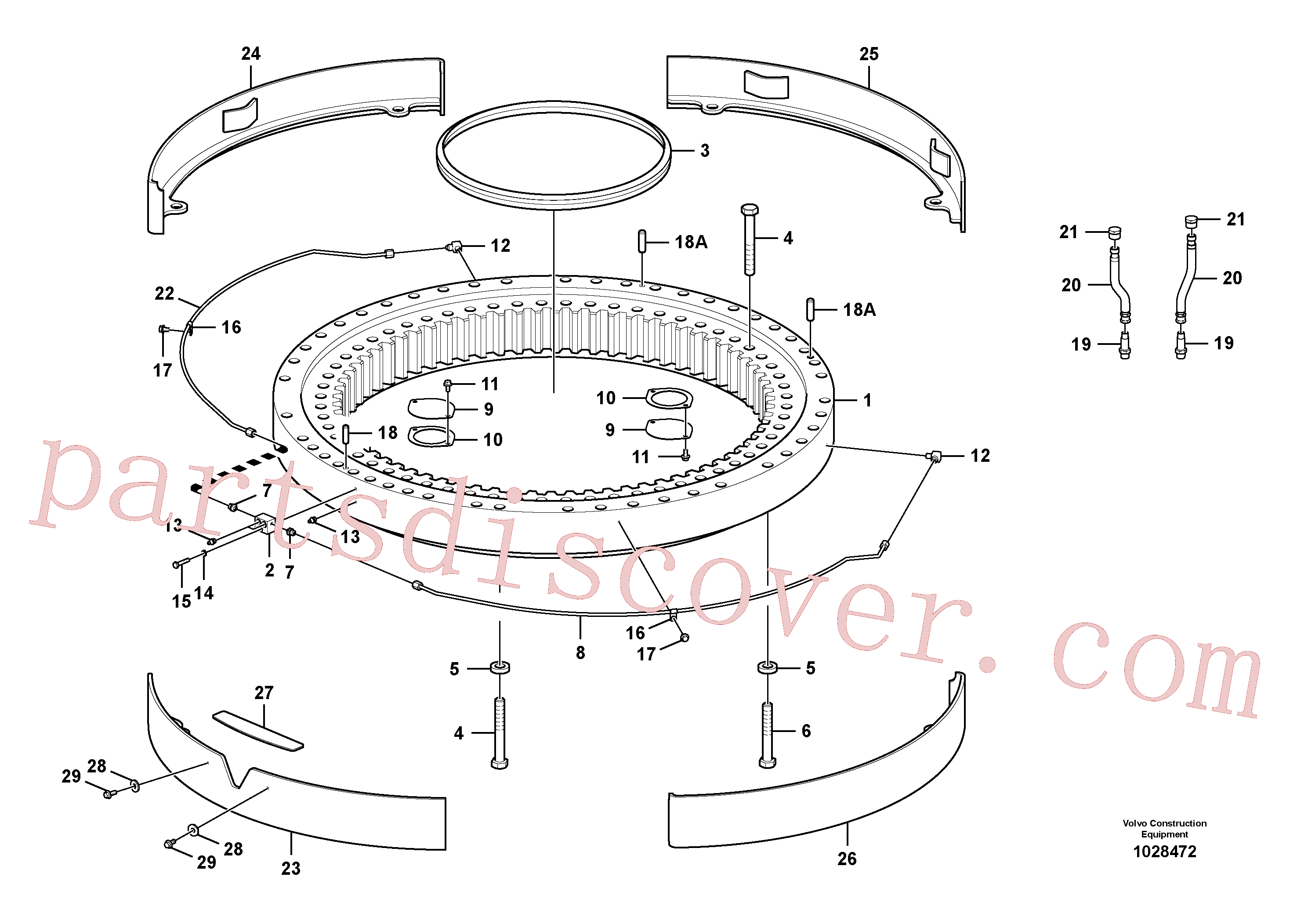 SA9011-23029 Hexagon screw for Volvo Excavator Parts