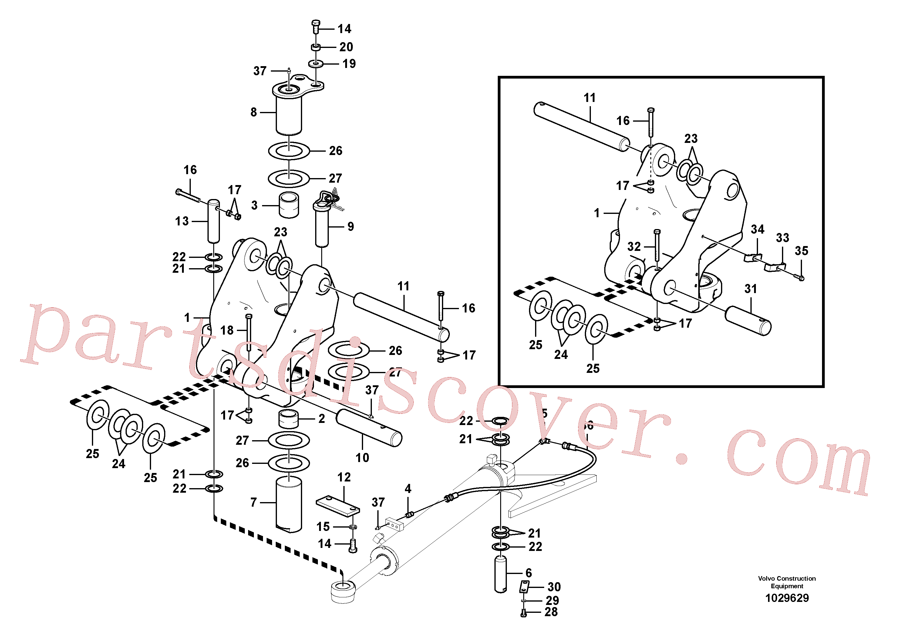 VOE14535805 Pin for Volvo Excavator spare