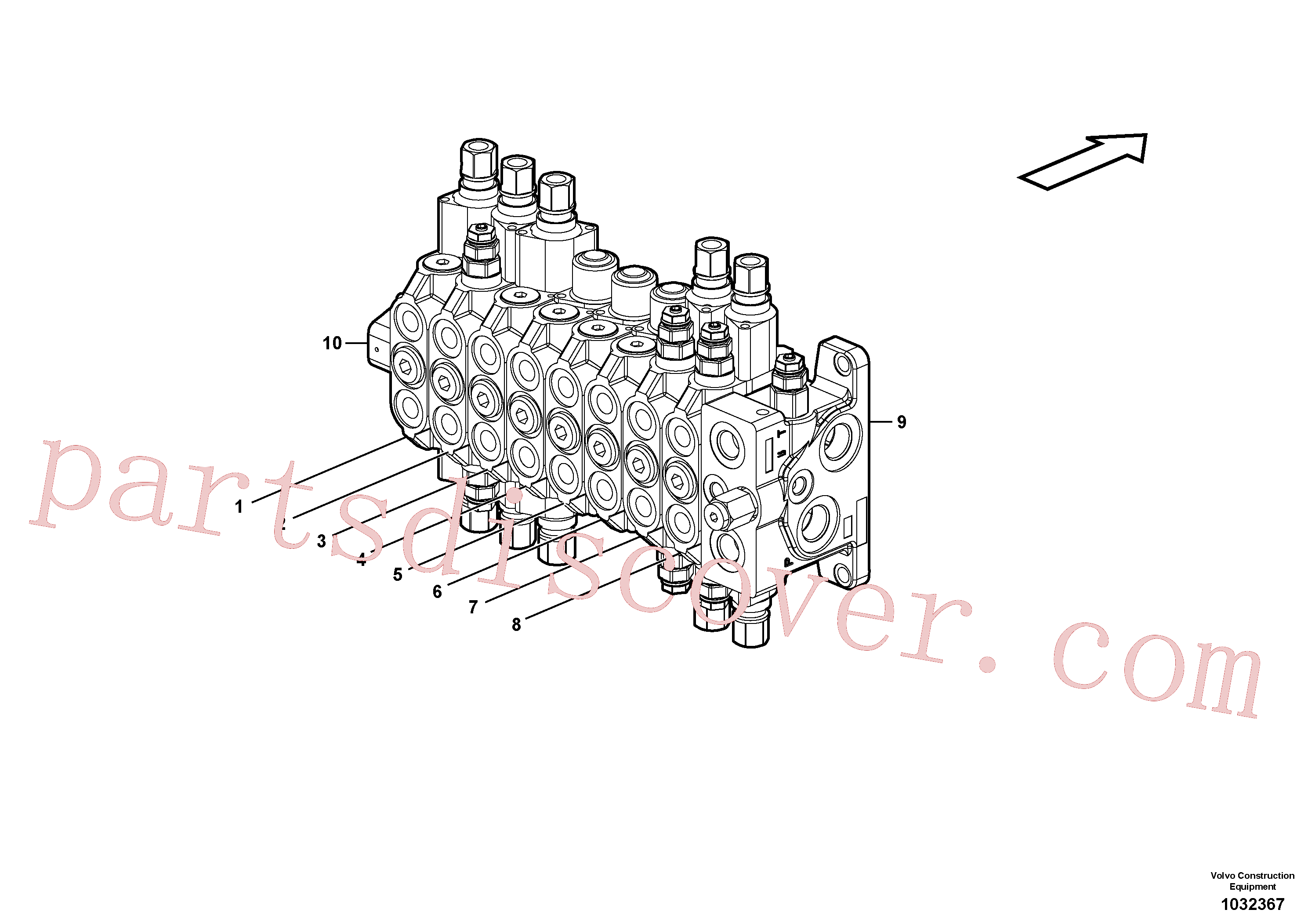 VOE15093496 for Volvo Control valve(1032367 assembly)
