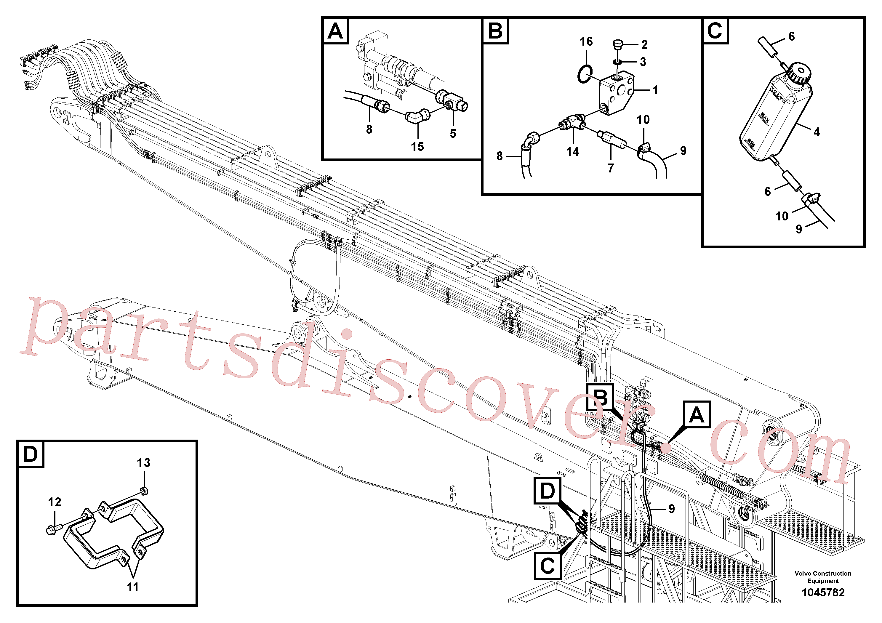 VOE14615371 for Volvo Reserve tank(1045782 assembly)