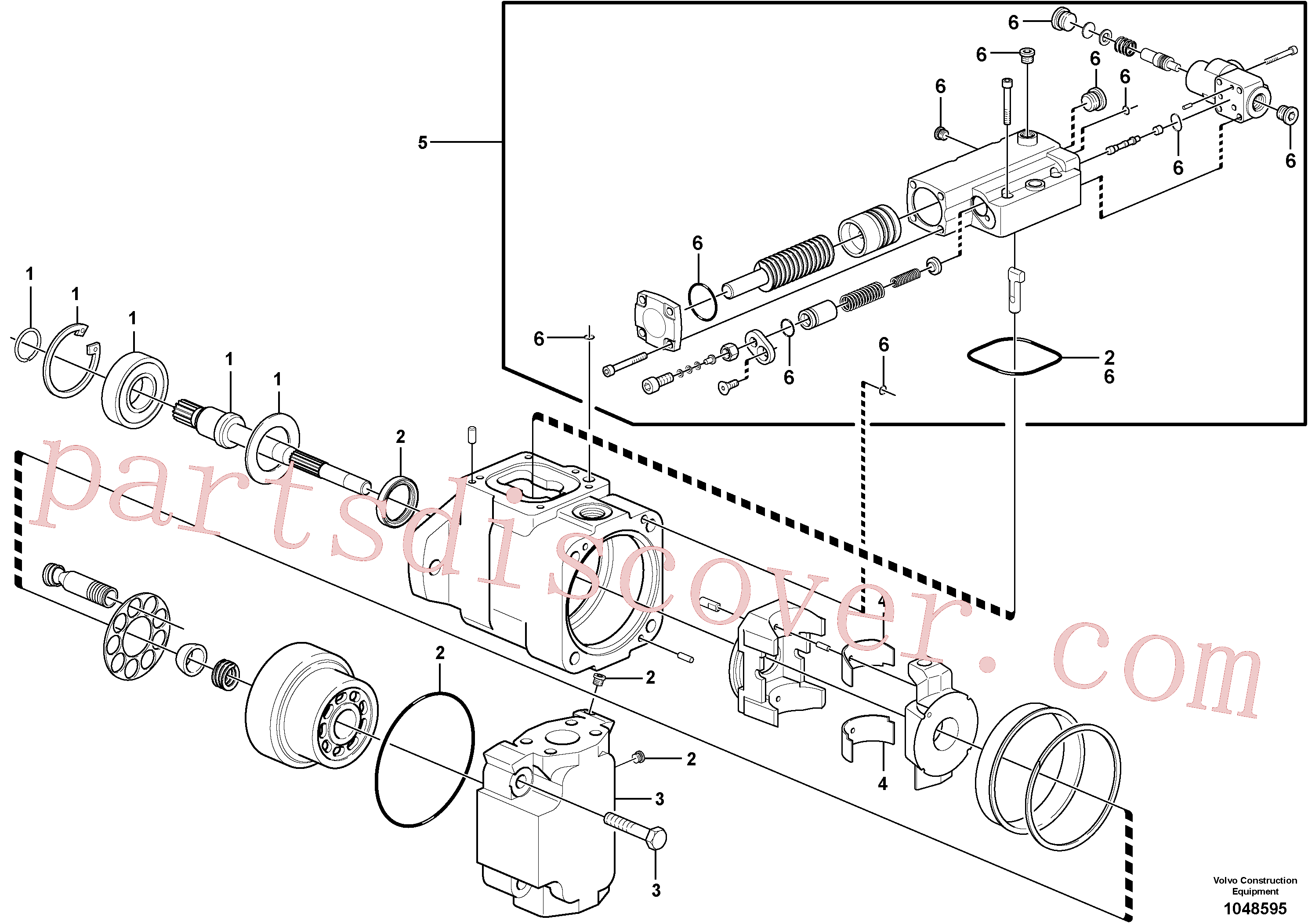 VOE11704284 for Volvo Hydraulic pump(1048595 assembly)