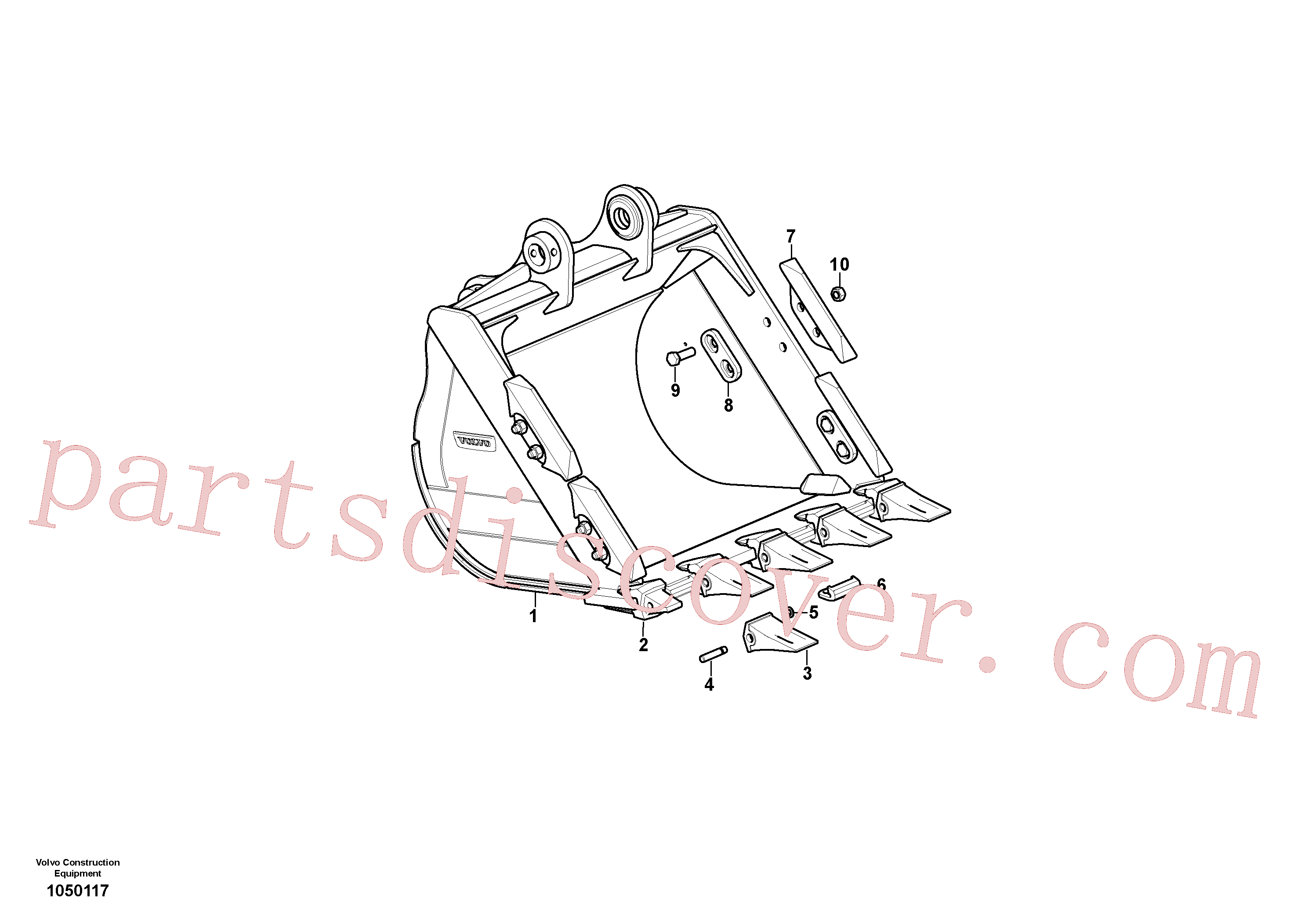 VOE14539941 for Volvo Bucket(1050117 assembly)