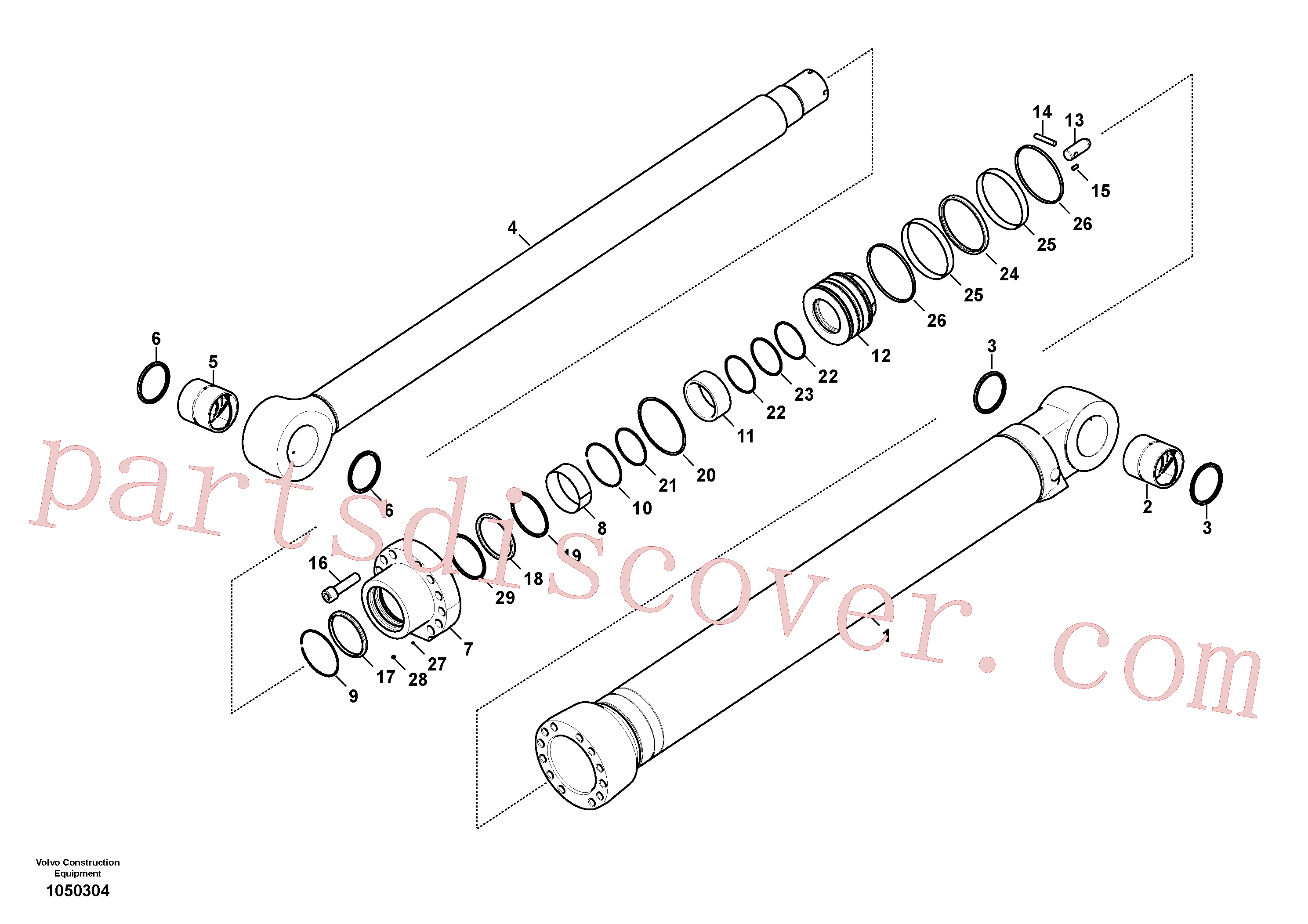 VOE14597453 Ring for Volvo Excavator spare
