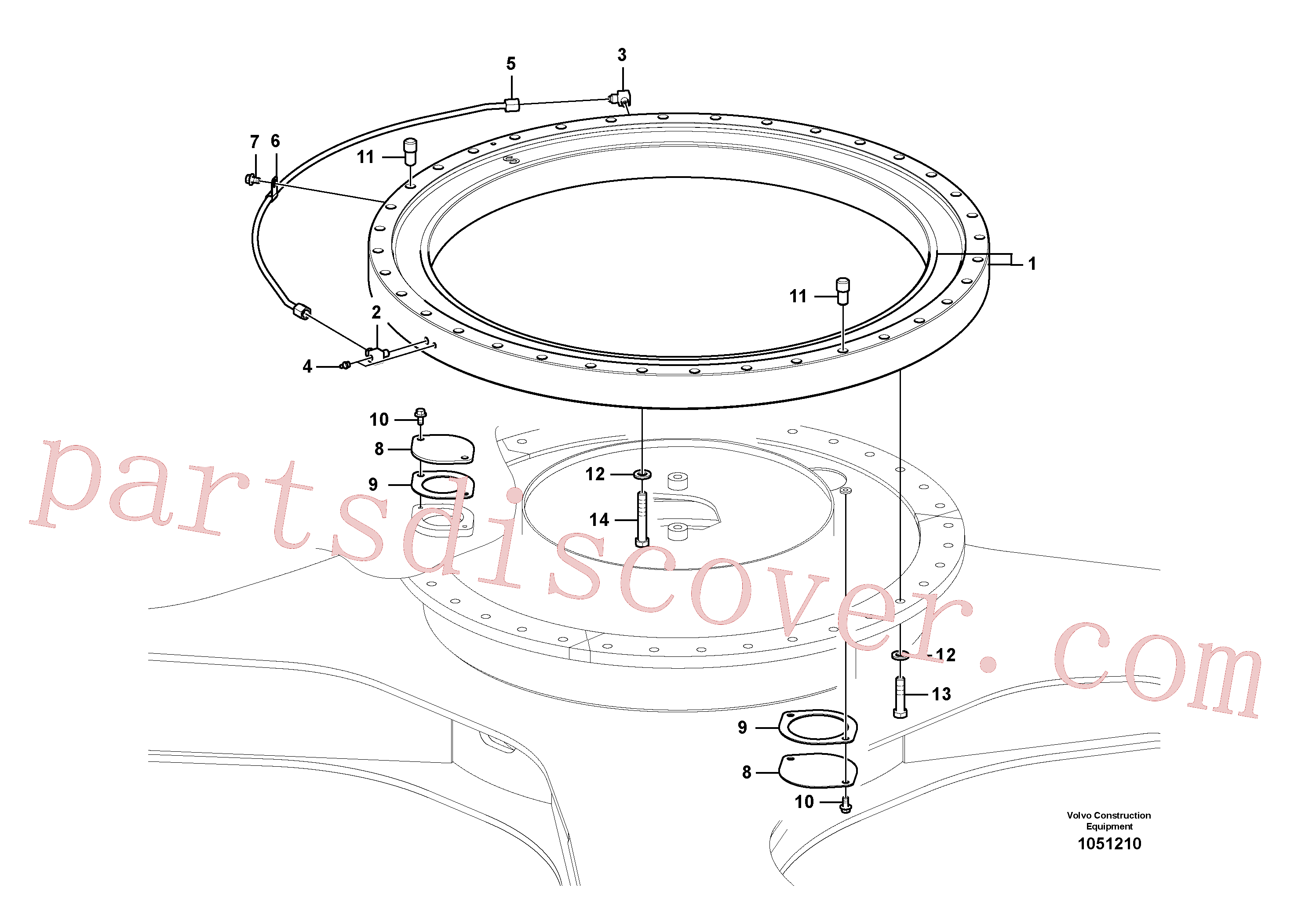 China Made VOE992983 Hexagon screw parts for Volvo Excavator