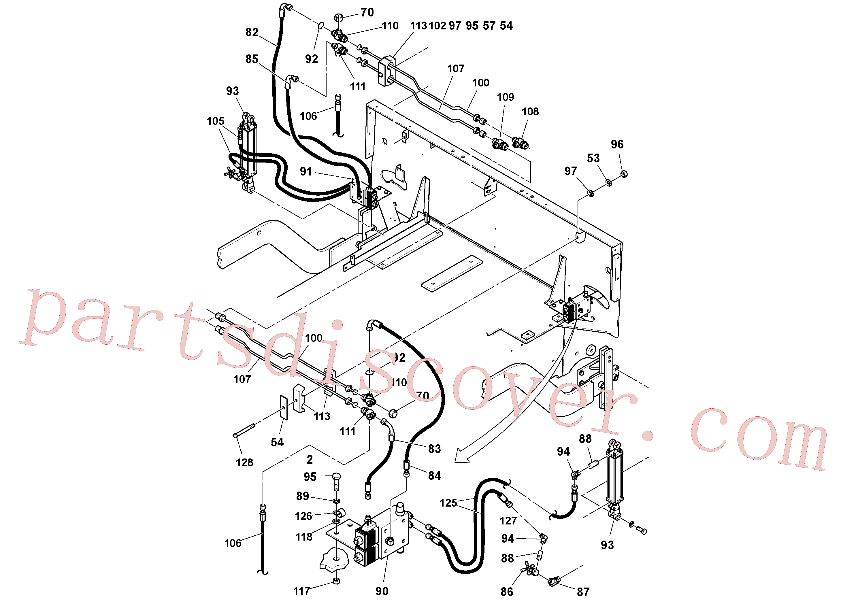 RM20188629 for Volvo General Purpose Hydraulic System(1053342 assembly)