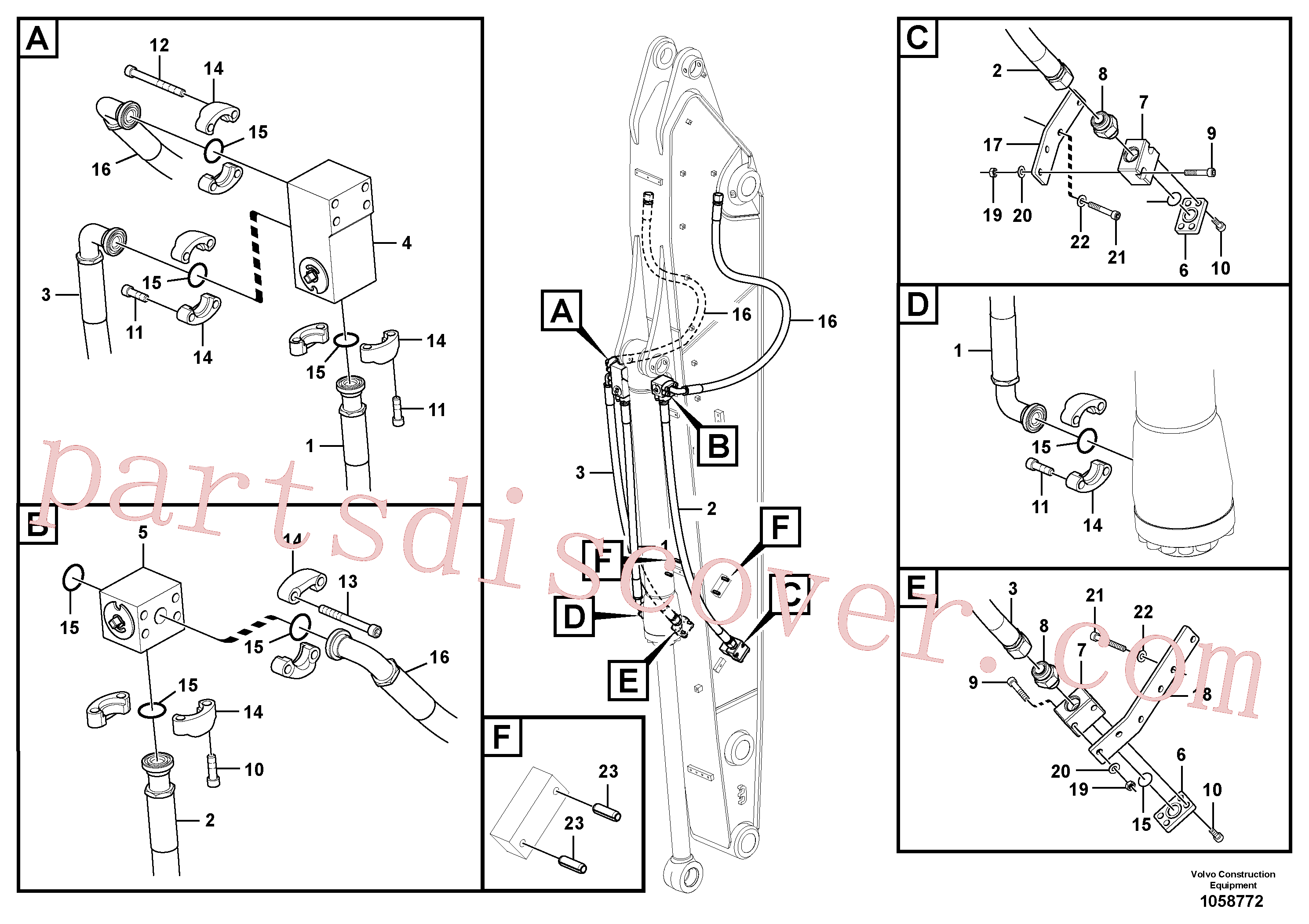 China Made VOE14714011 Valve parts for Volvo Excavator