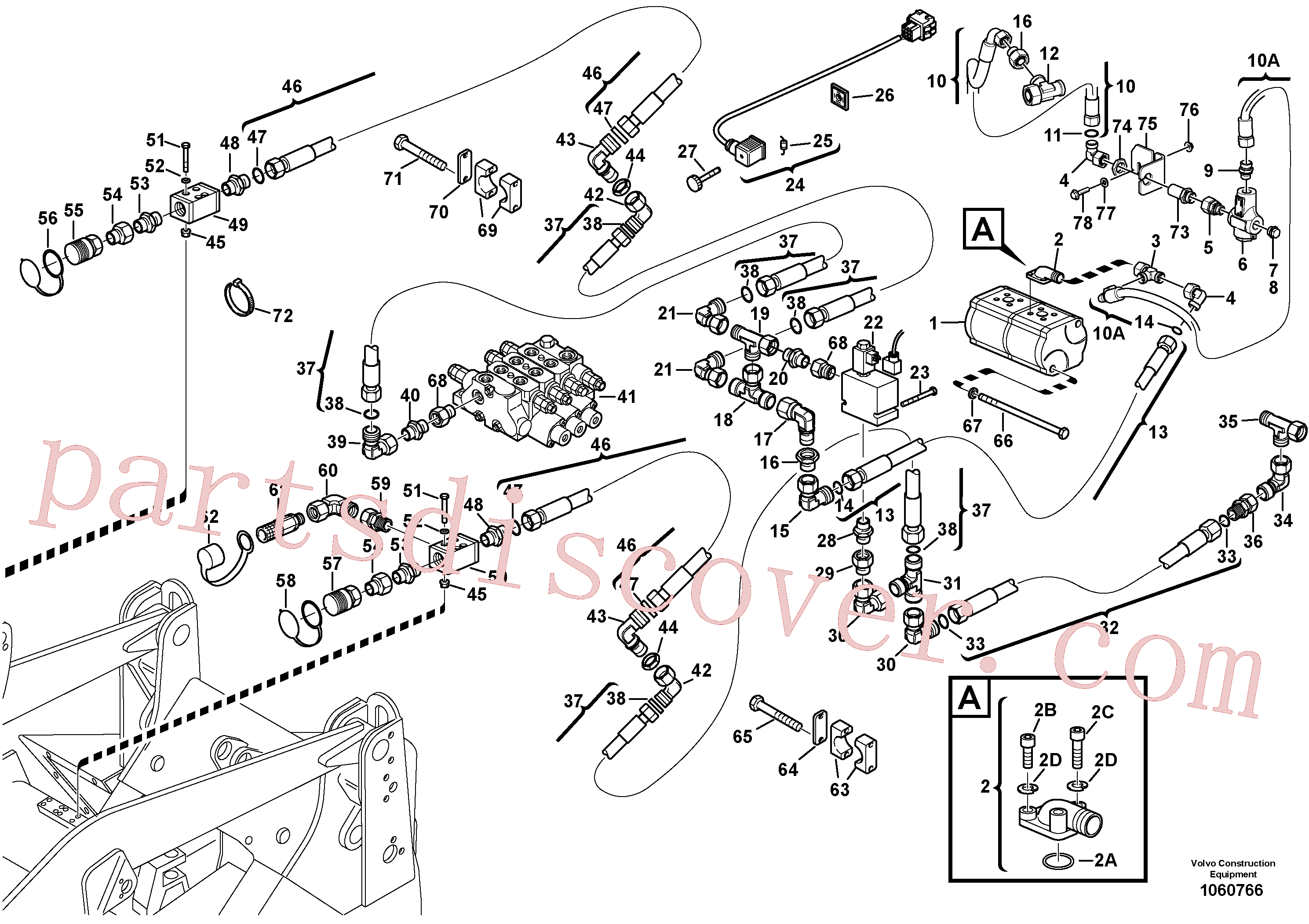 ZM4395120 for Volvo Auxil. pomp with lines(1060766 assembly)
