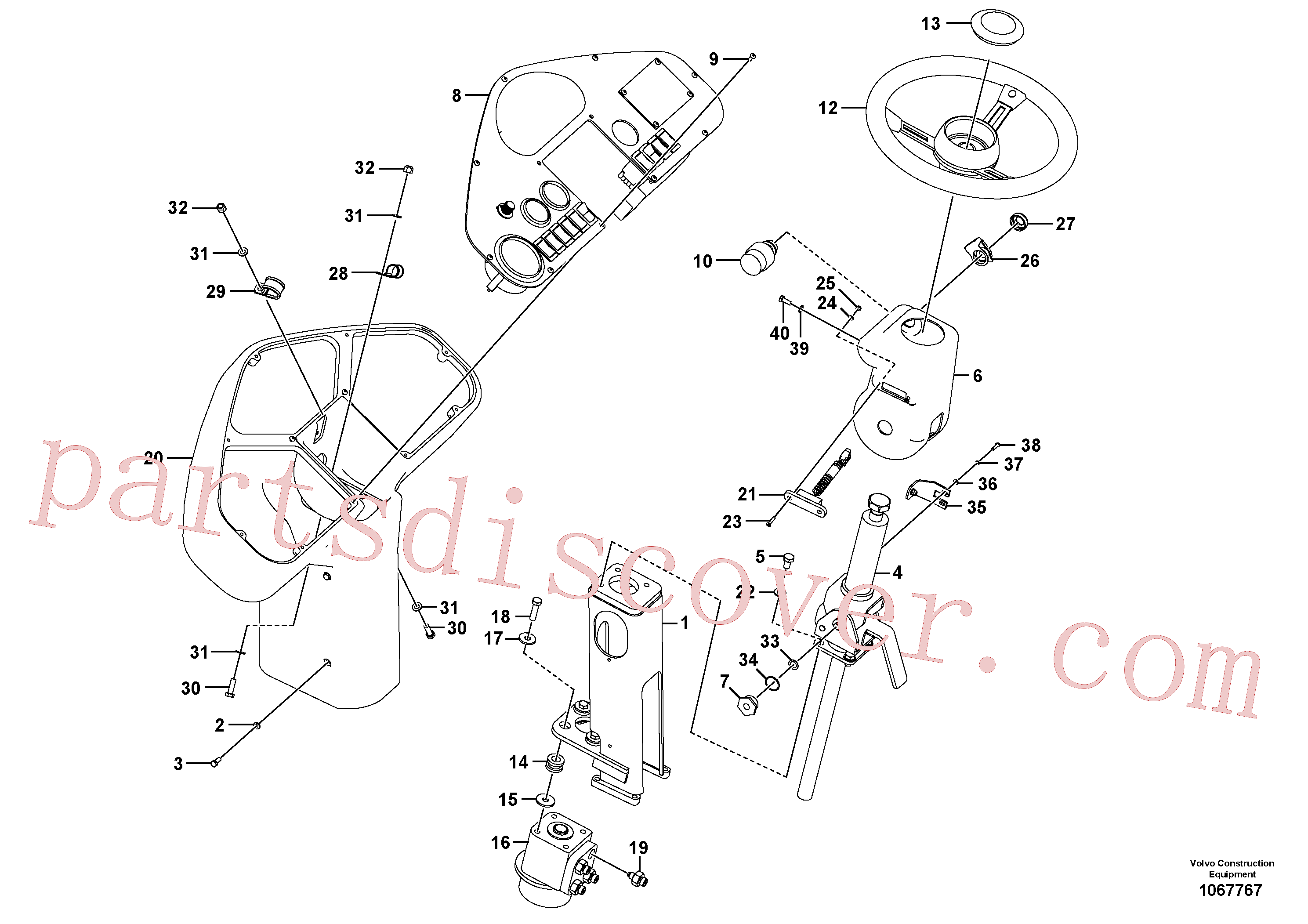 RM59148569 for Volvo Pedestal Assembly(1067767 assembly)