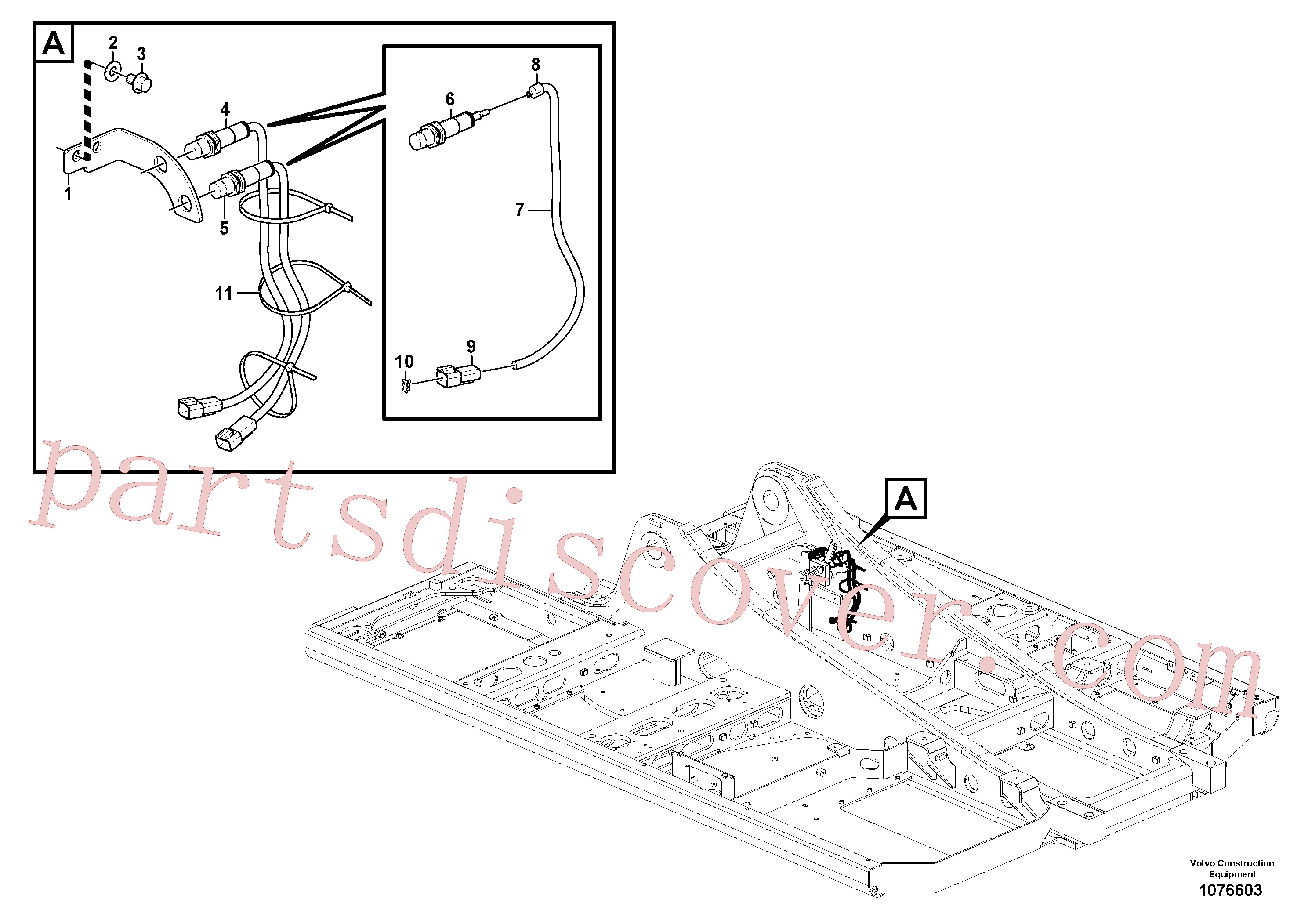 VOE14648811 for Volvo Sensor for hydraulic pilot control(1076603 assembly)