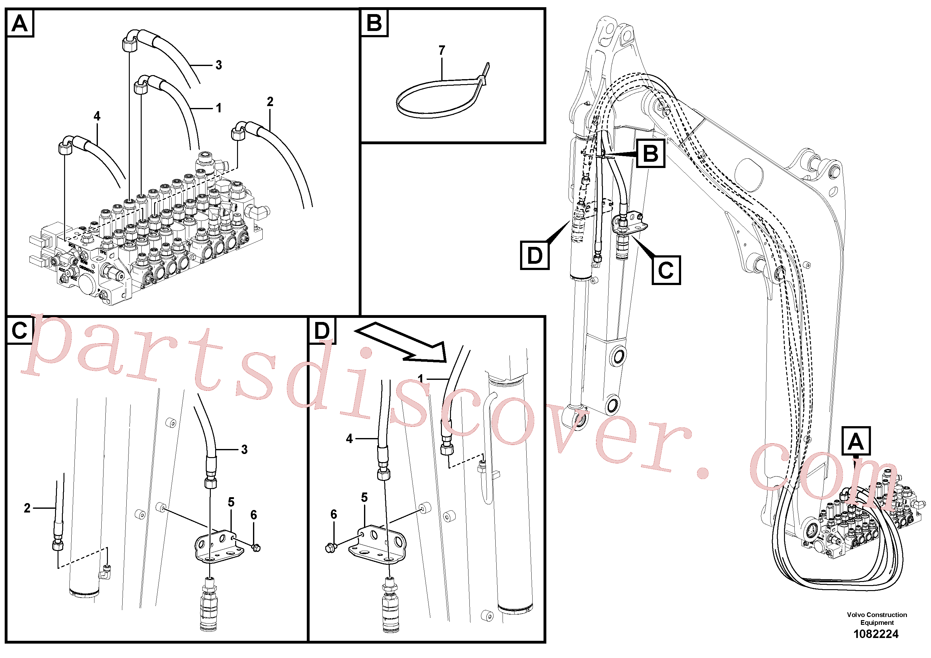 Volvo Assembly VOE15696849 Hose assembly for sale