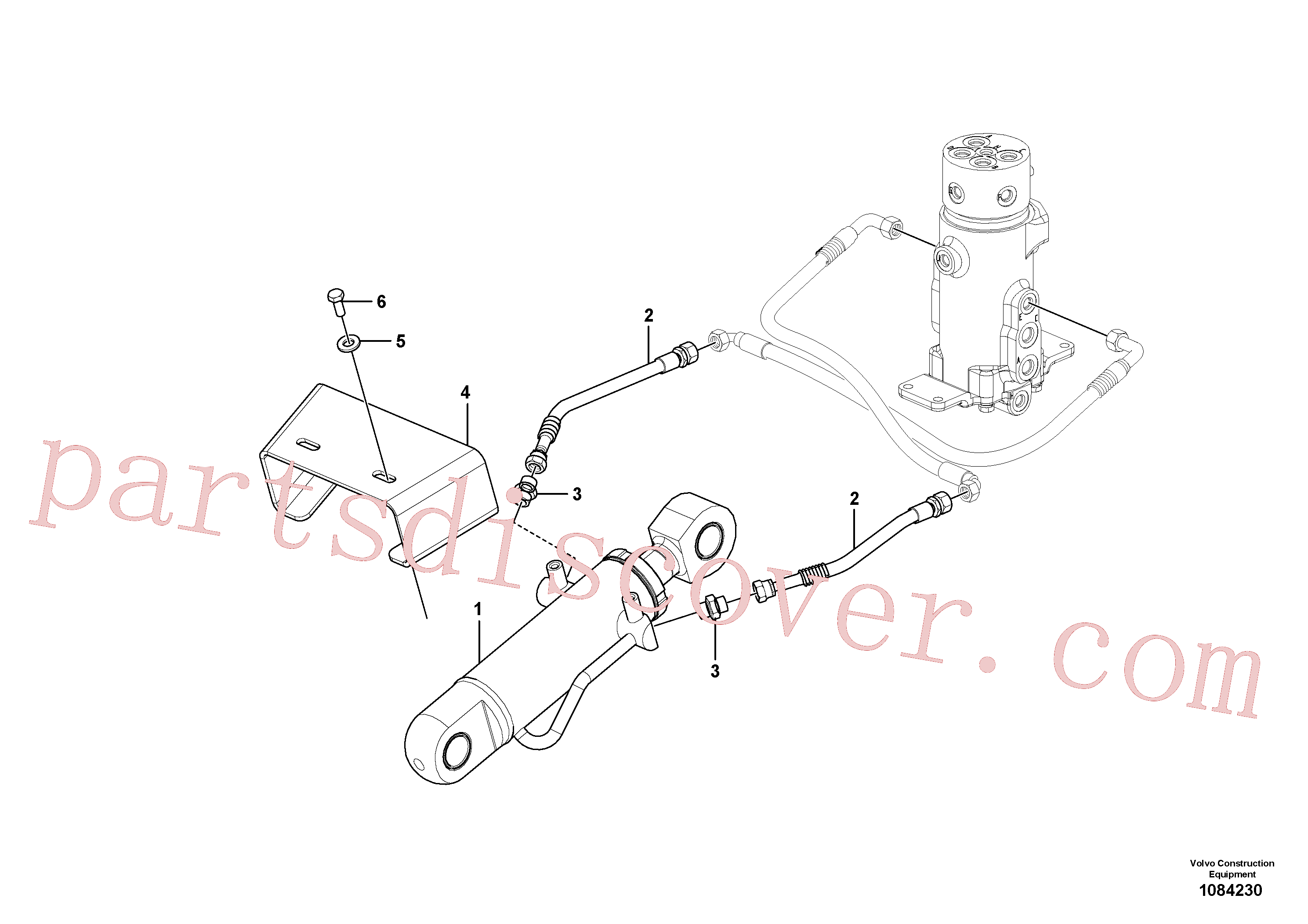 VOE15639391 for Volvo Working hydraulic, dozer blade(1084230 assembly)