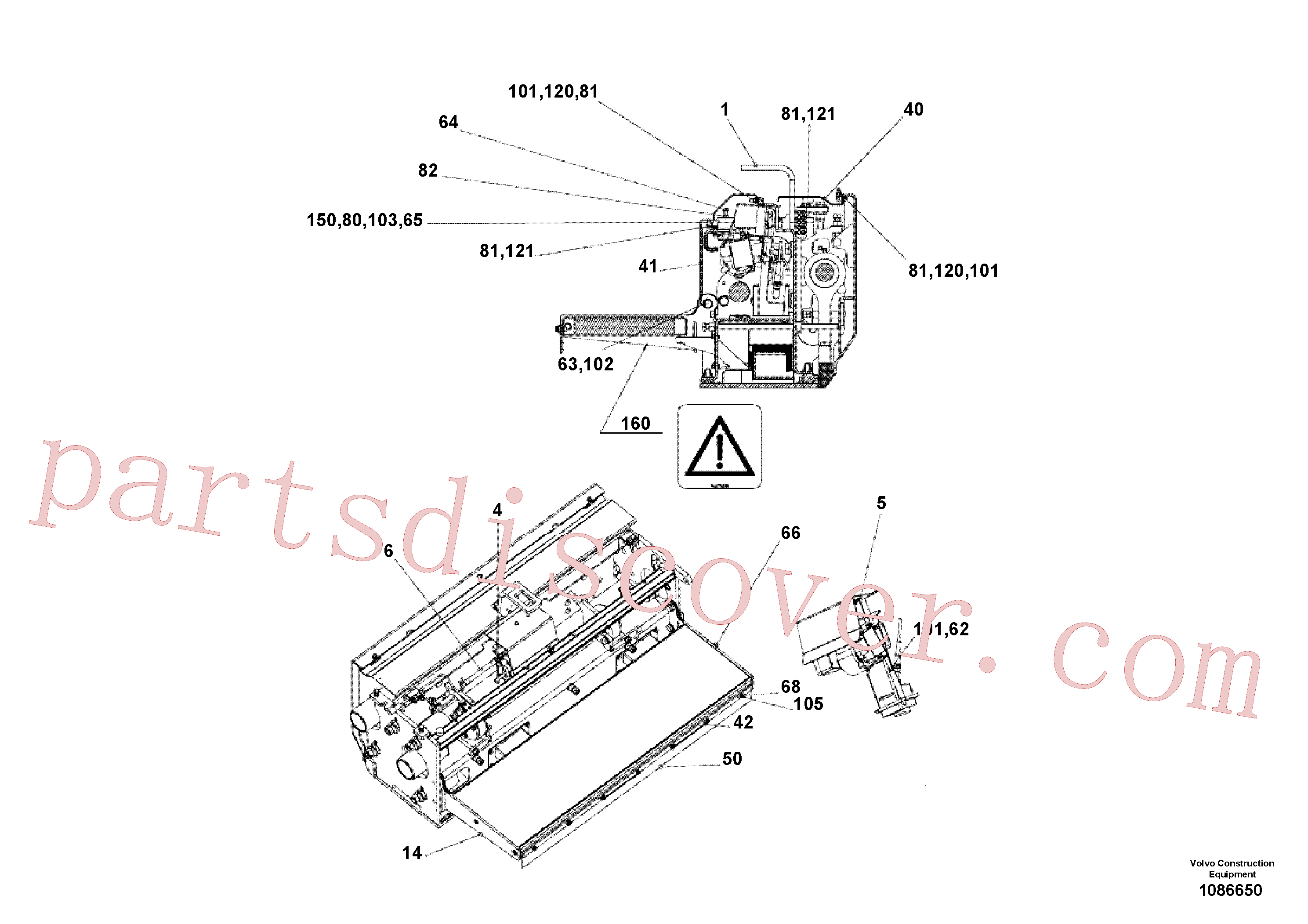 RM87944161 for Volvo Extension screed(1086650 assembly)