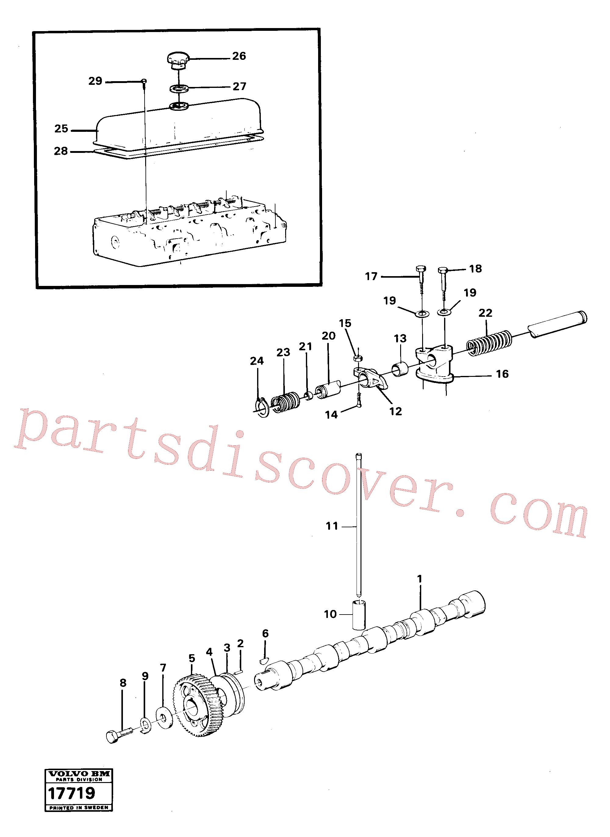 VOE955539 for Volvo Valve mechanism(17719 assembly)