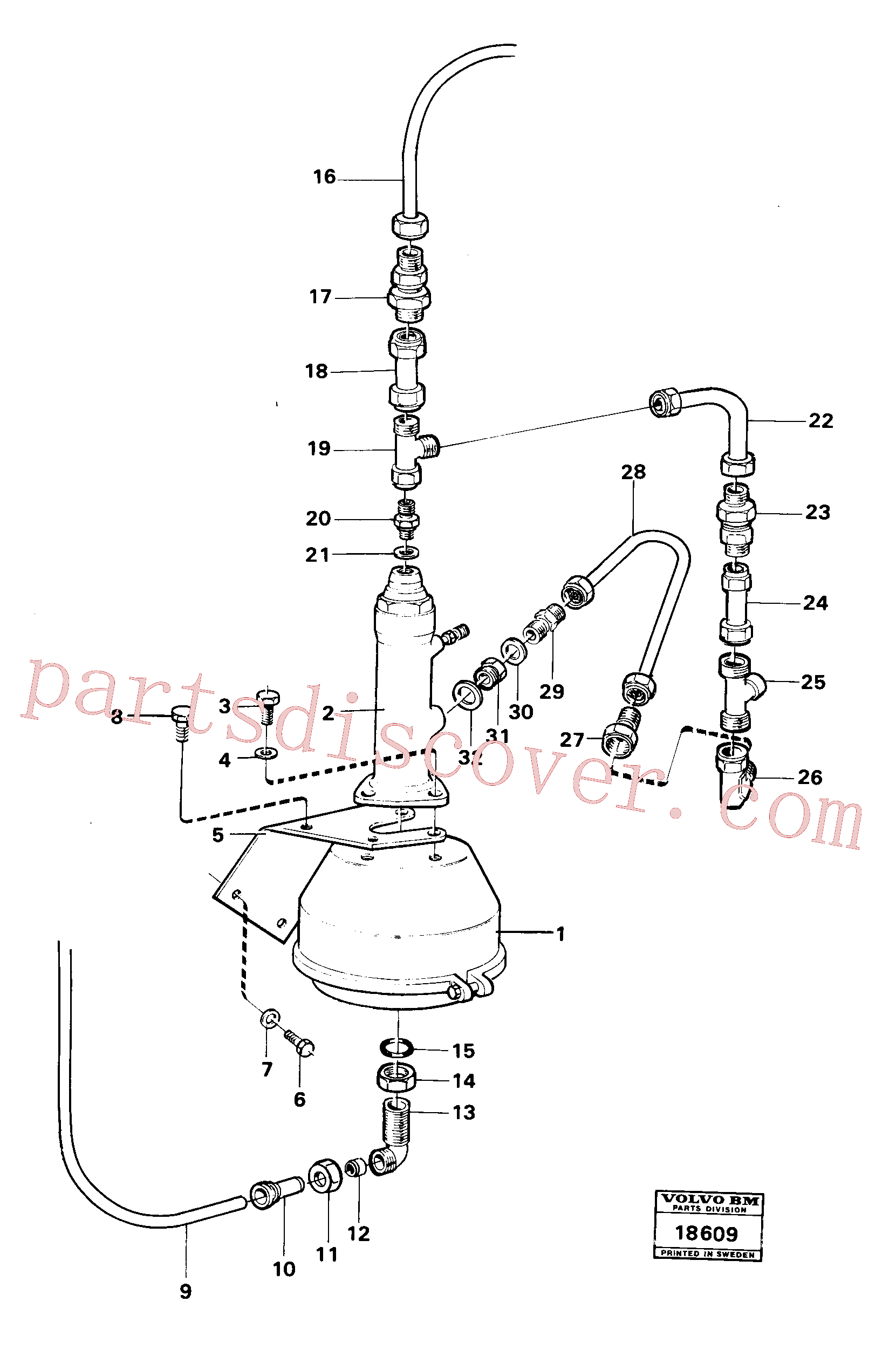 VOE955337 for Volvo Diaphragm cylinder.(18609 assembly)