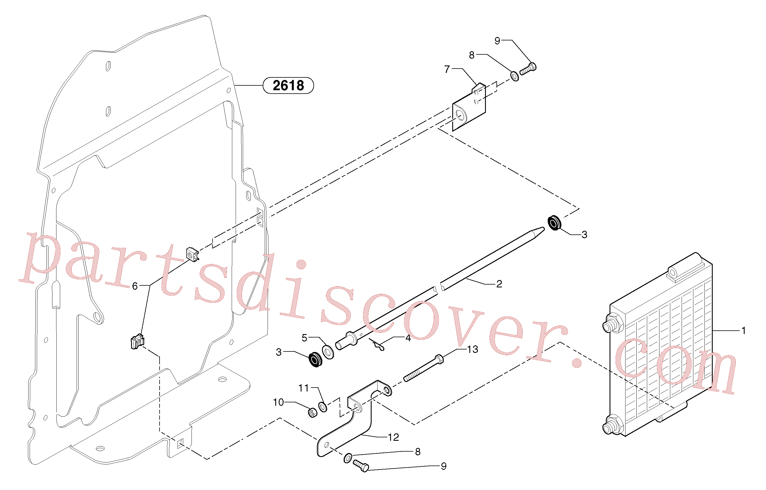 PJ4450021 for Volvo Oil cooler(91135AX1 assembly)