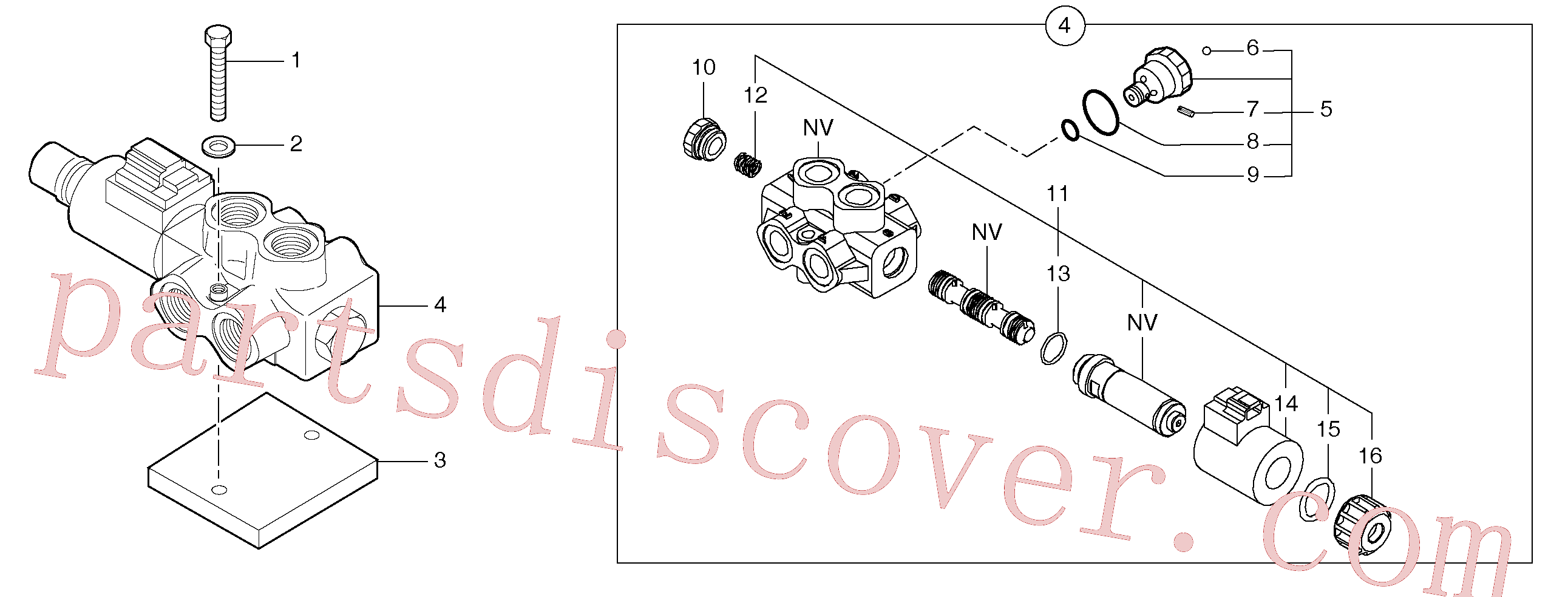 PJ7417884 for Volvo Slewing-offset selector switch(9124Z1 assembly)