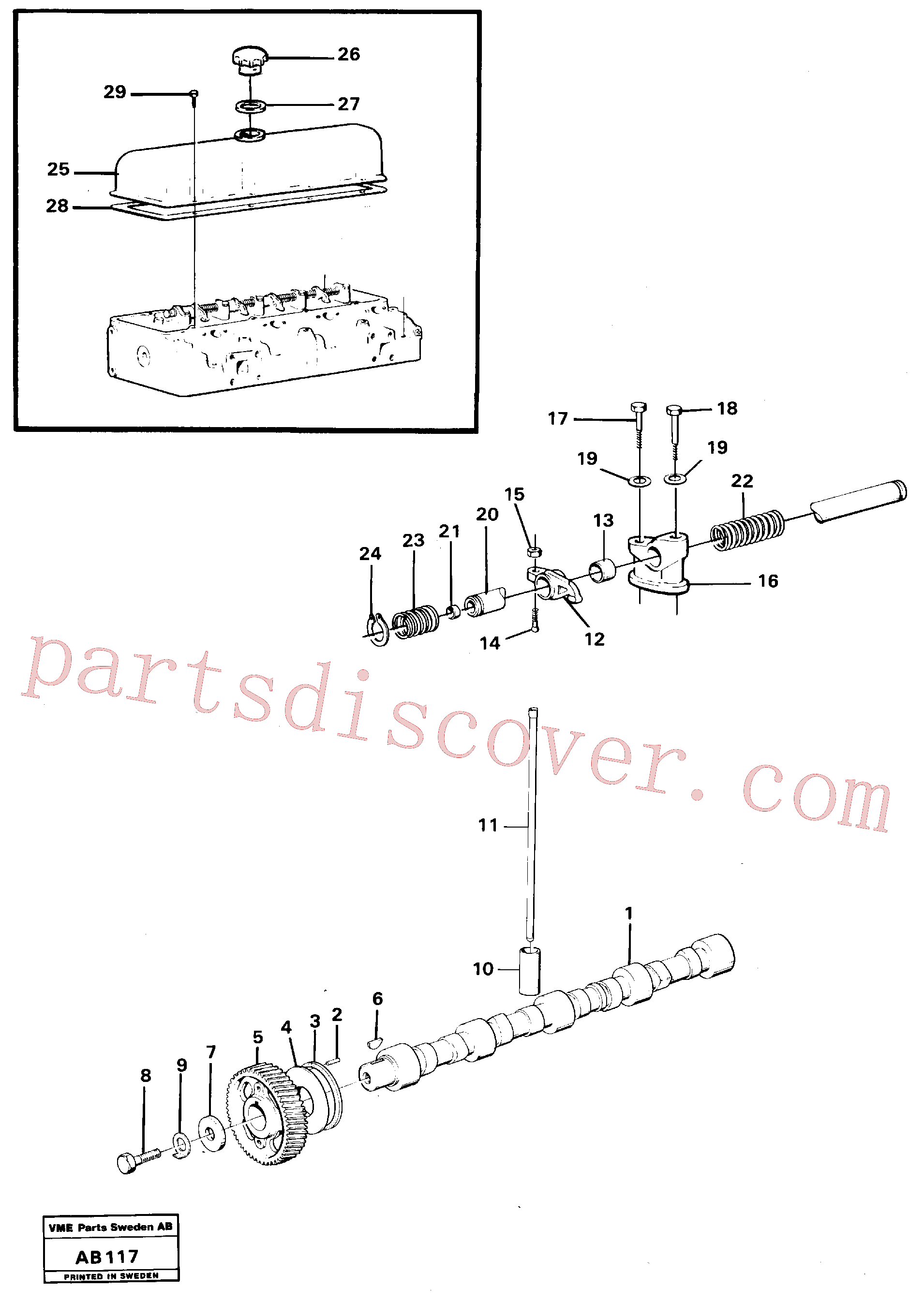 VOE955539 for Volvo Valve mechanism(AB117 assembly)