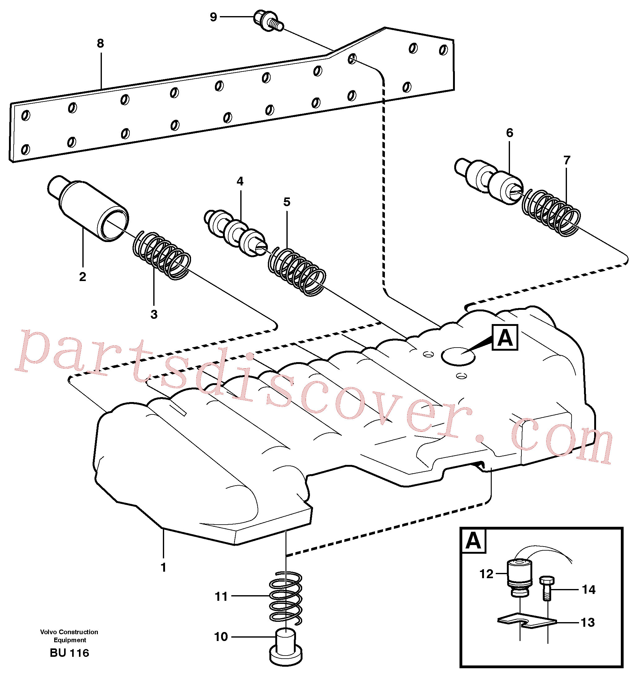 VOE14102802 for Volvo Modulated valve(BU116 assembly)