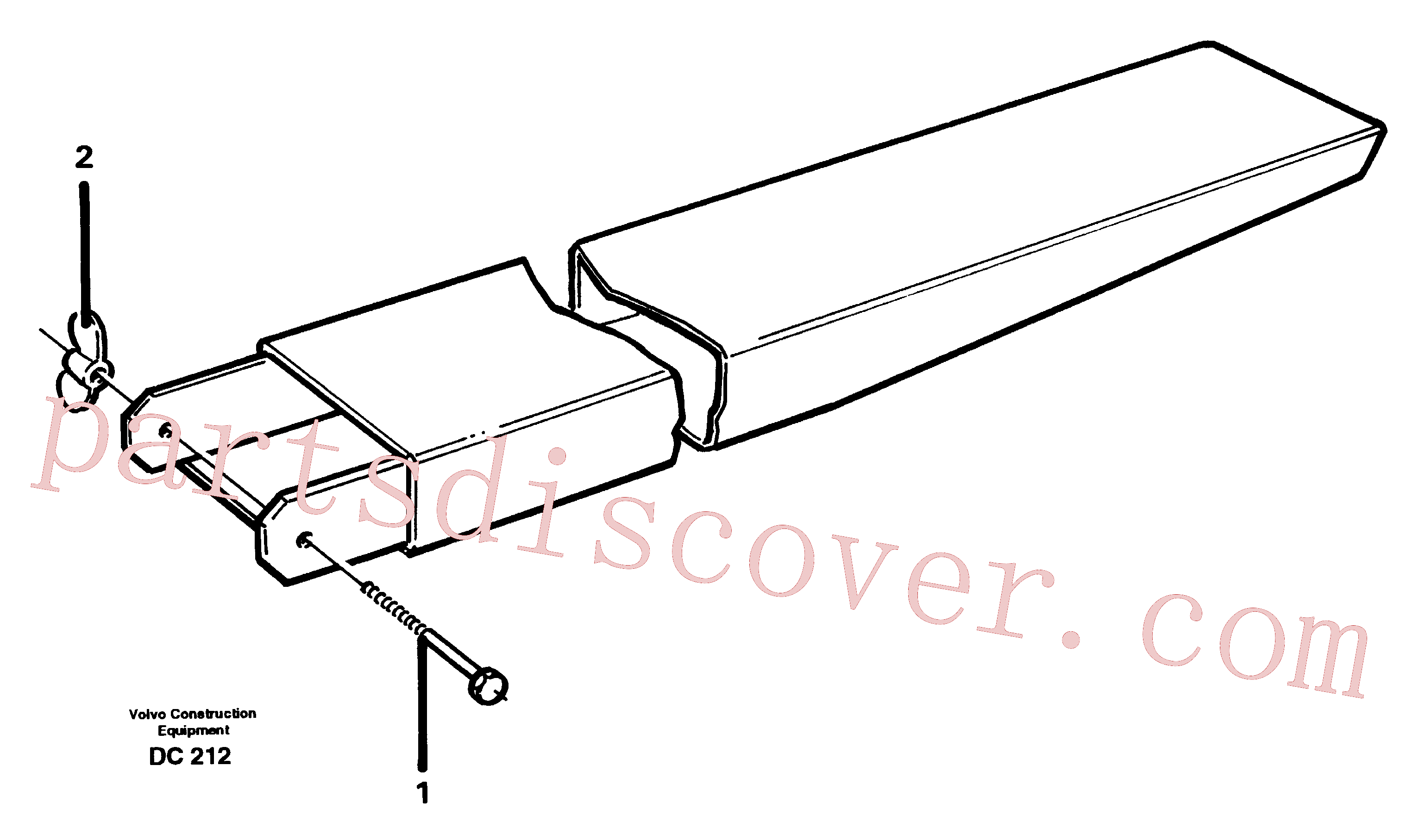 VOE14023337 for Volvo Fork arm extension(DC212 assembly)