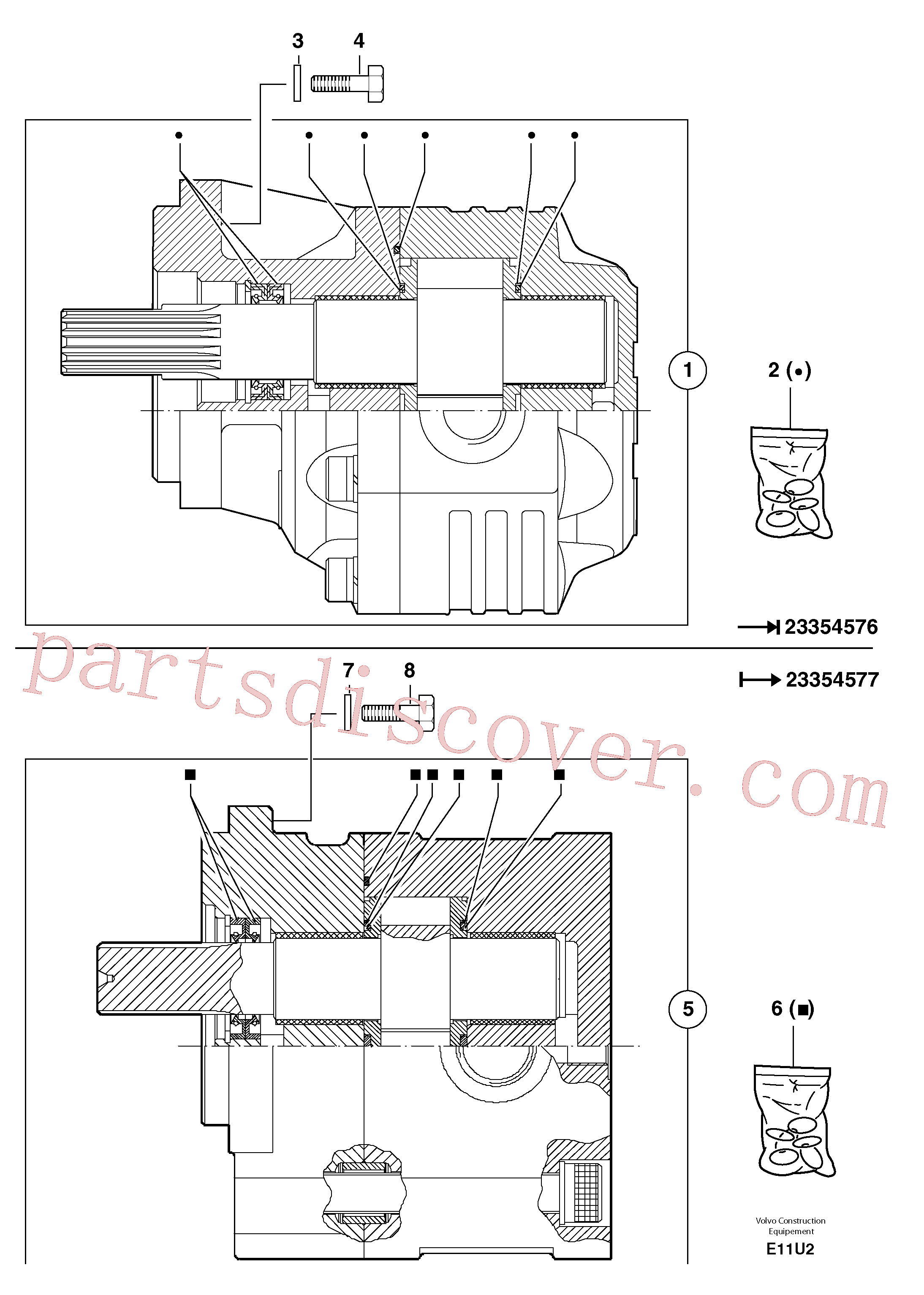 PJ5350137 for Volvo Hydraulic pump(E11U2 assembly)