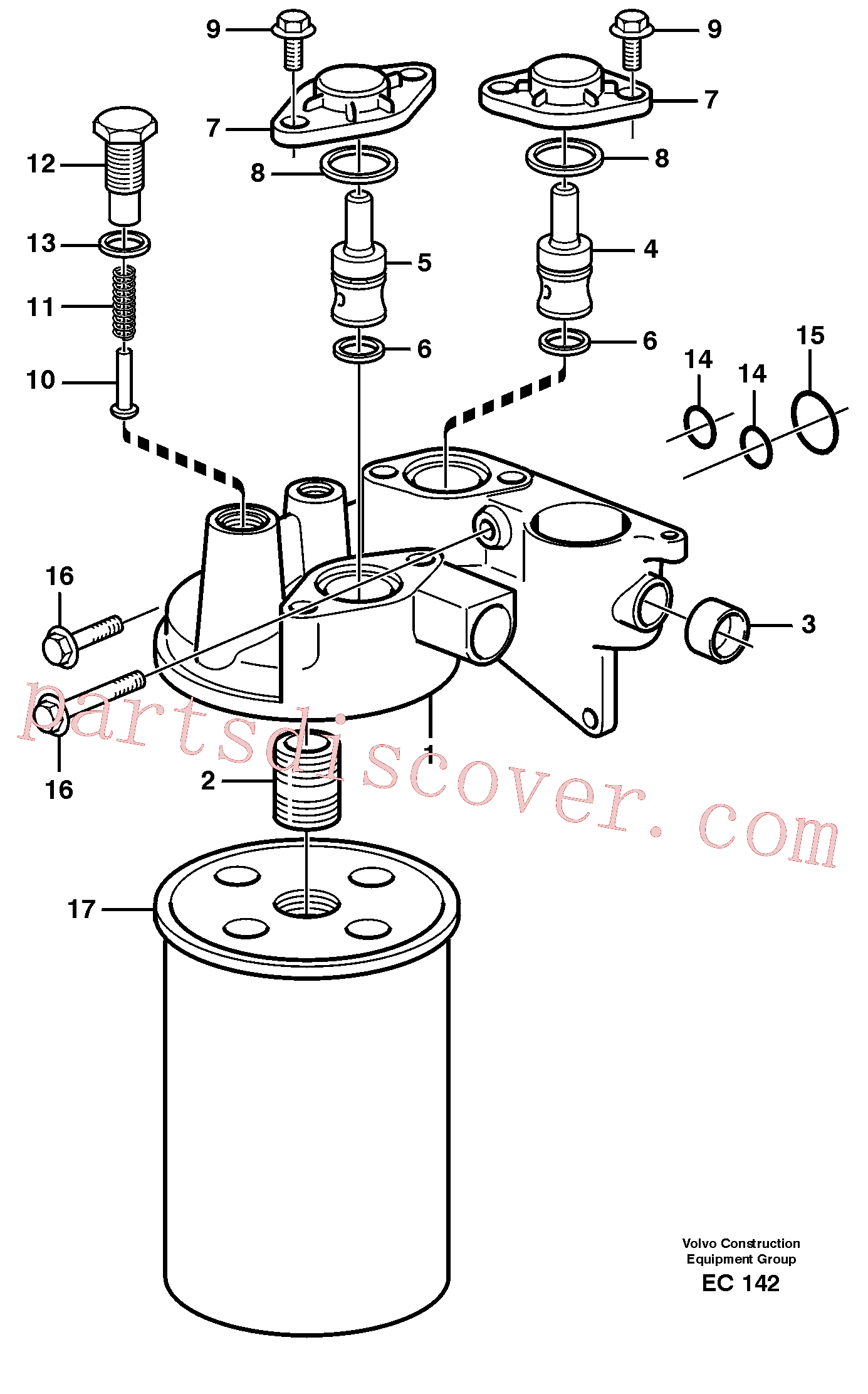 VOE60113101 Flange screw for Volvo Excavator spare