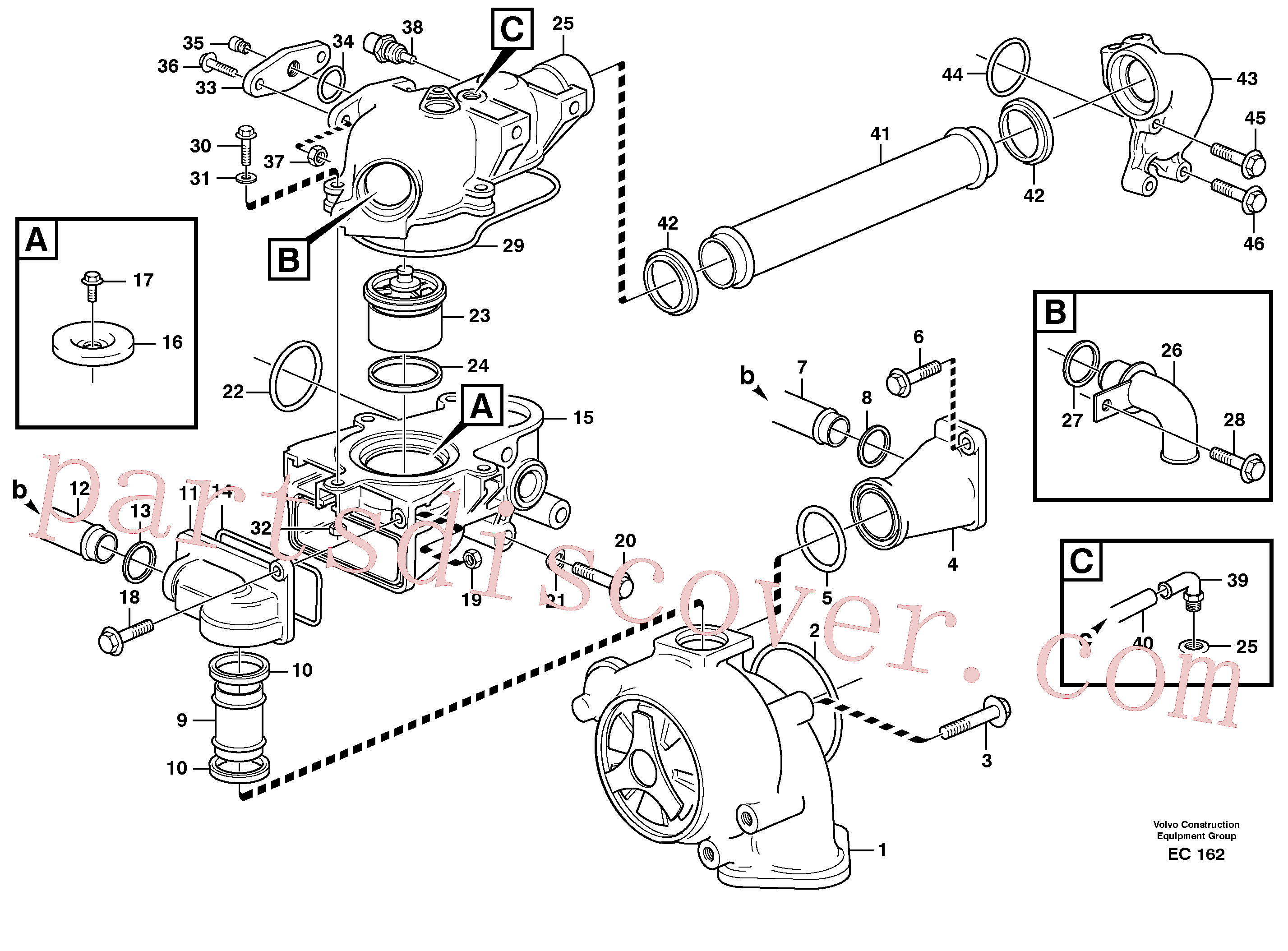 Wholesale VOE14012316 O-ring for Volvo Excavator