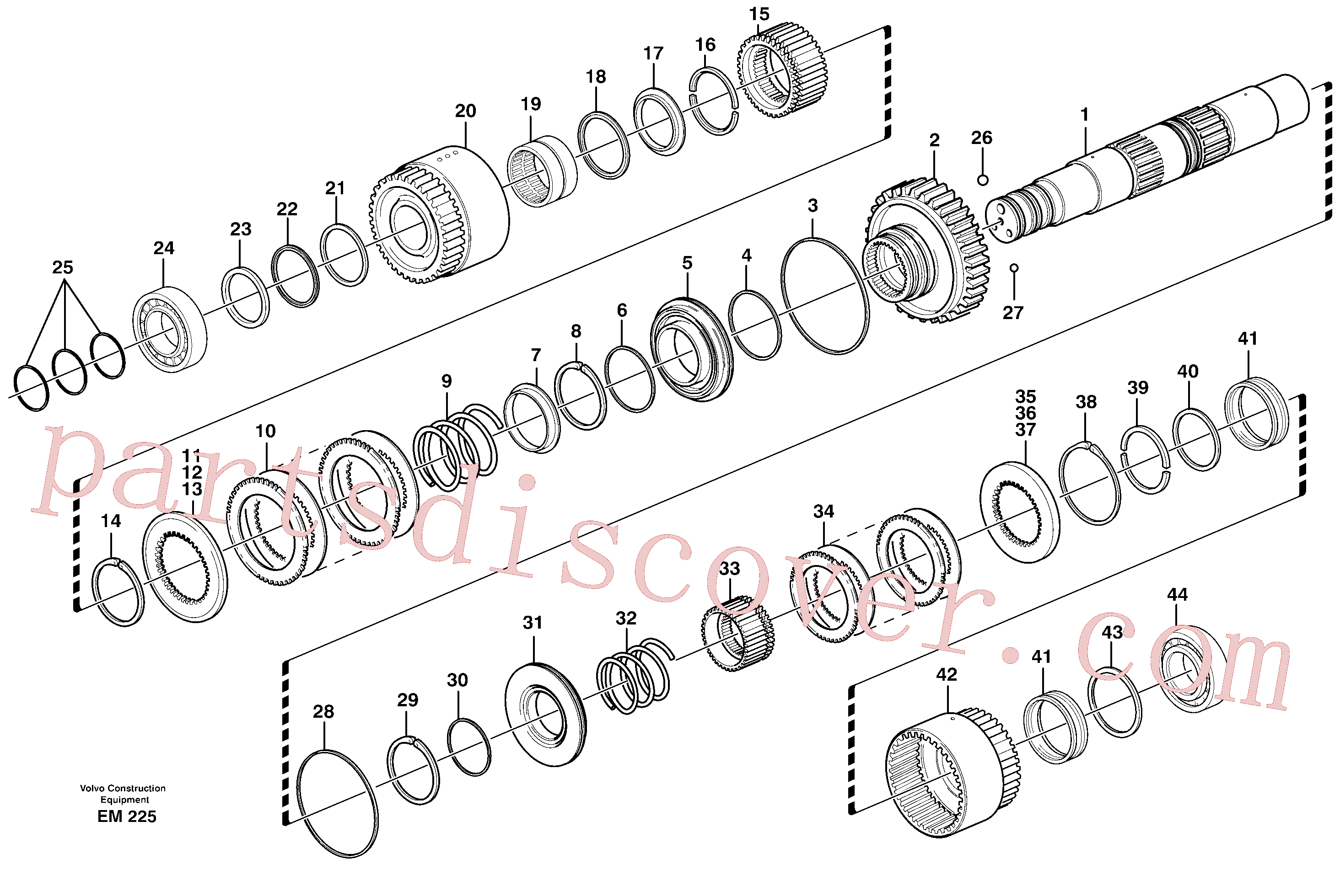 VOE13949928 Snap ring for Volvo Excavator spare