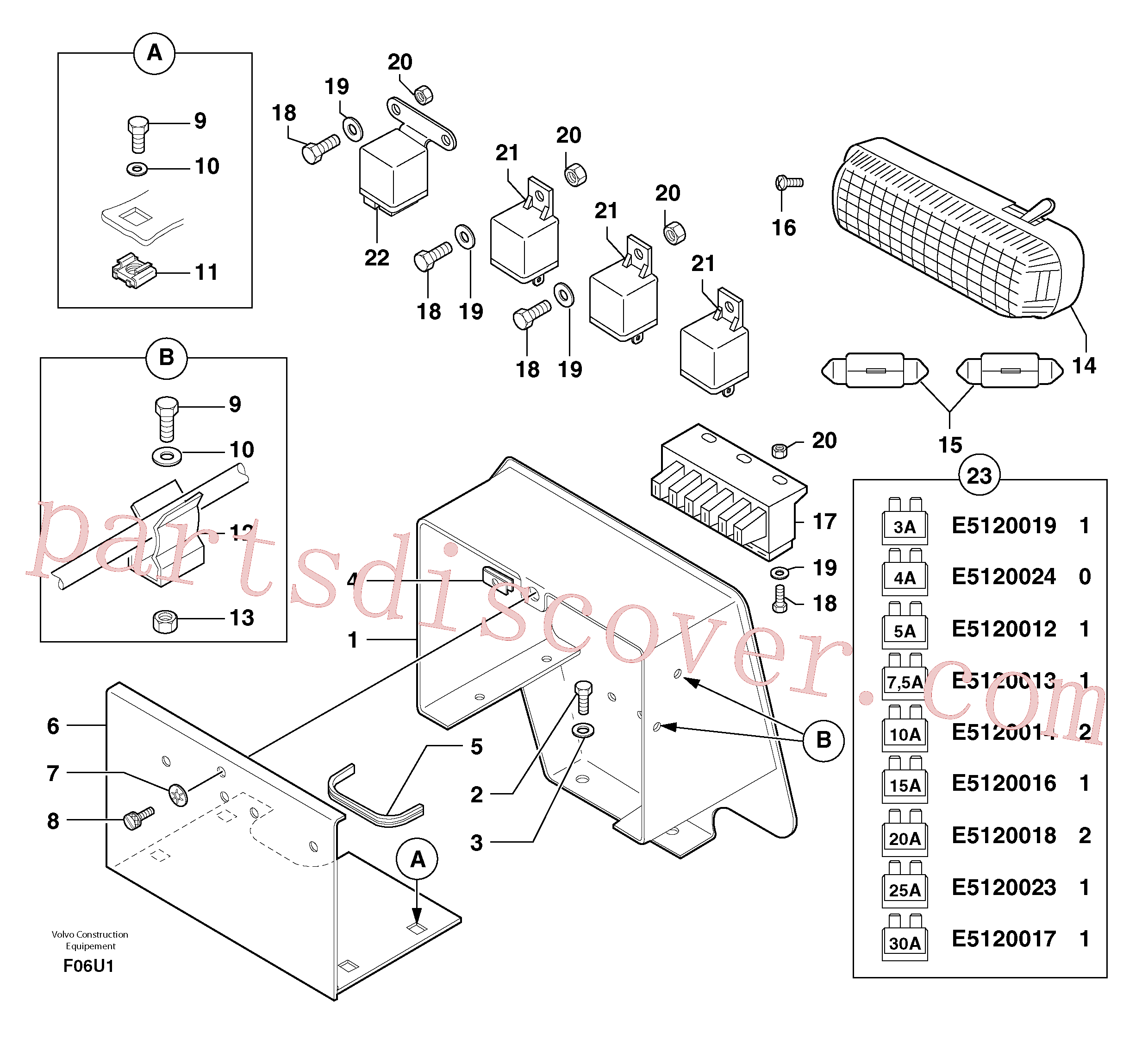 PJ4450021 for Volvo Electrical equipment(F06U1 assembly)