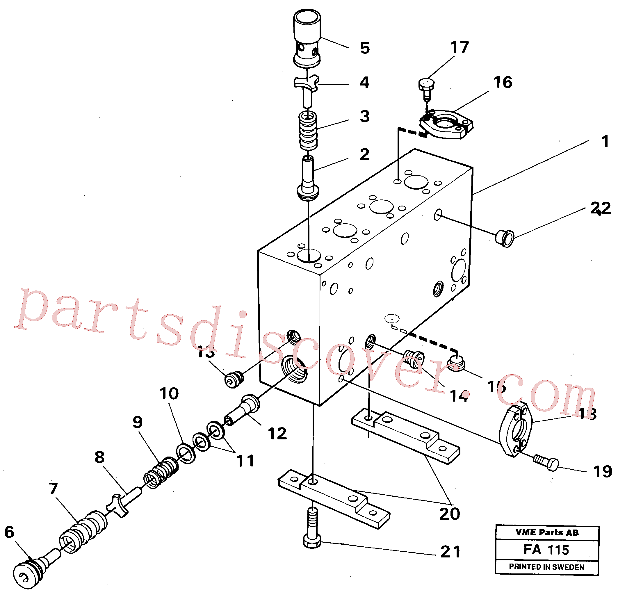 VOE14268263 for Volvo Connection board(FA115 assembly)