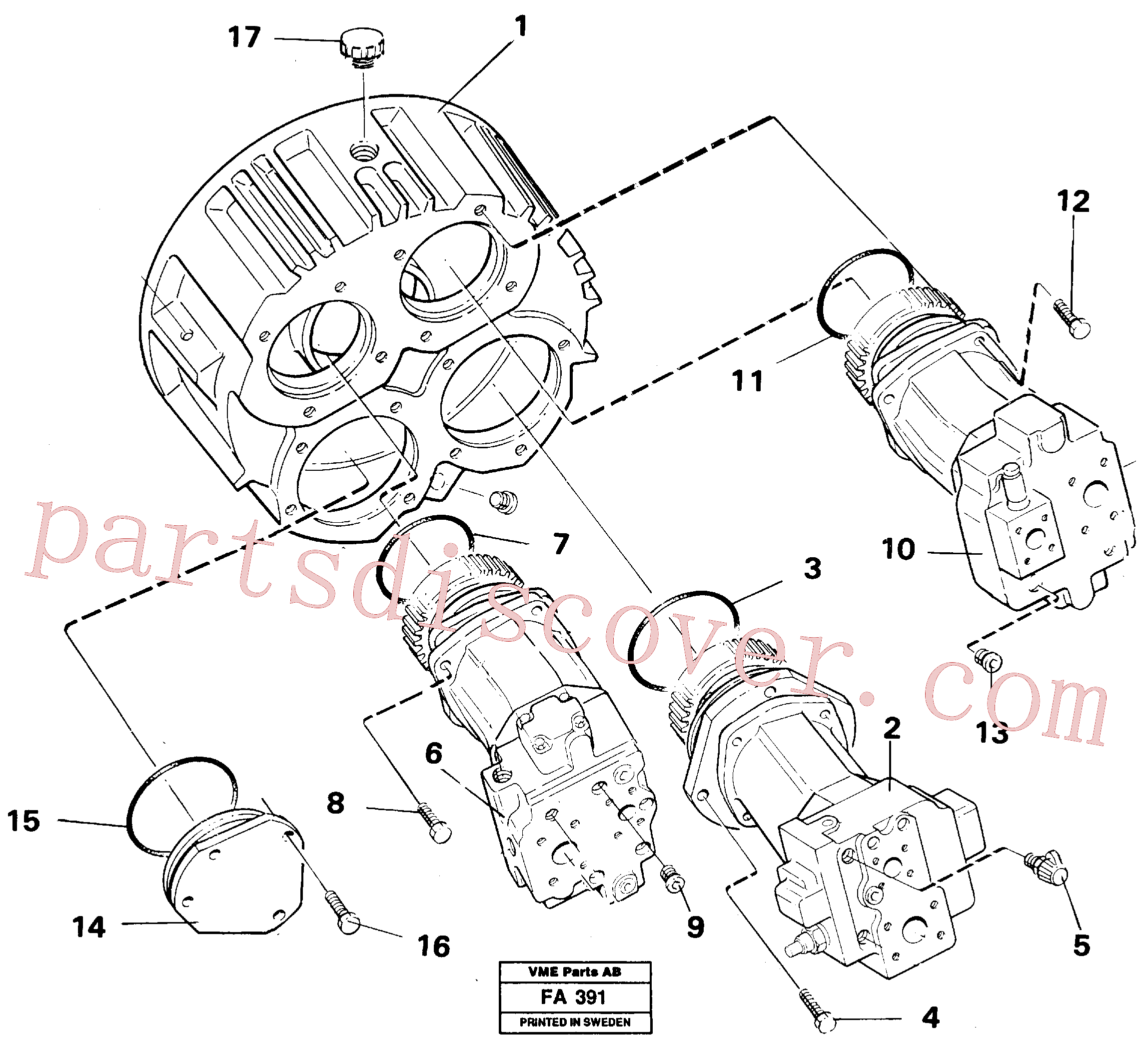 VOE925271 for Volvo Pump installation(FA391 assembly)