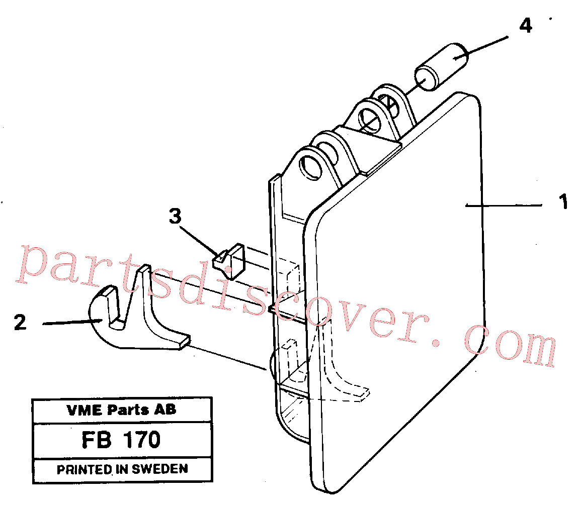 VOE14254671 for Volvo Hammer plate(FB170 assembly)